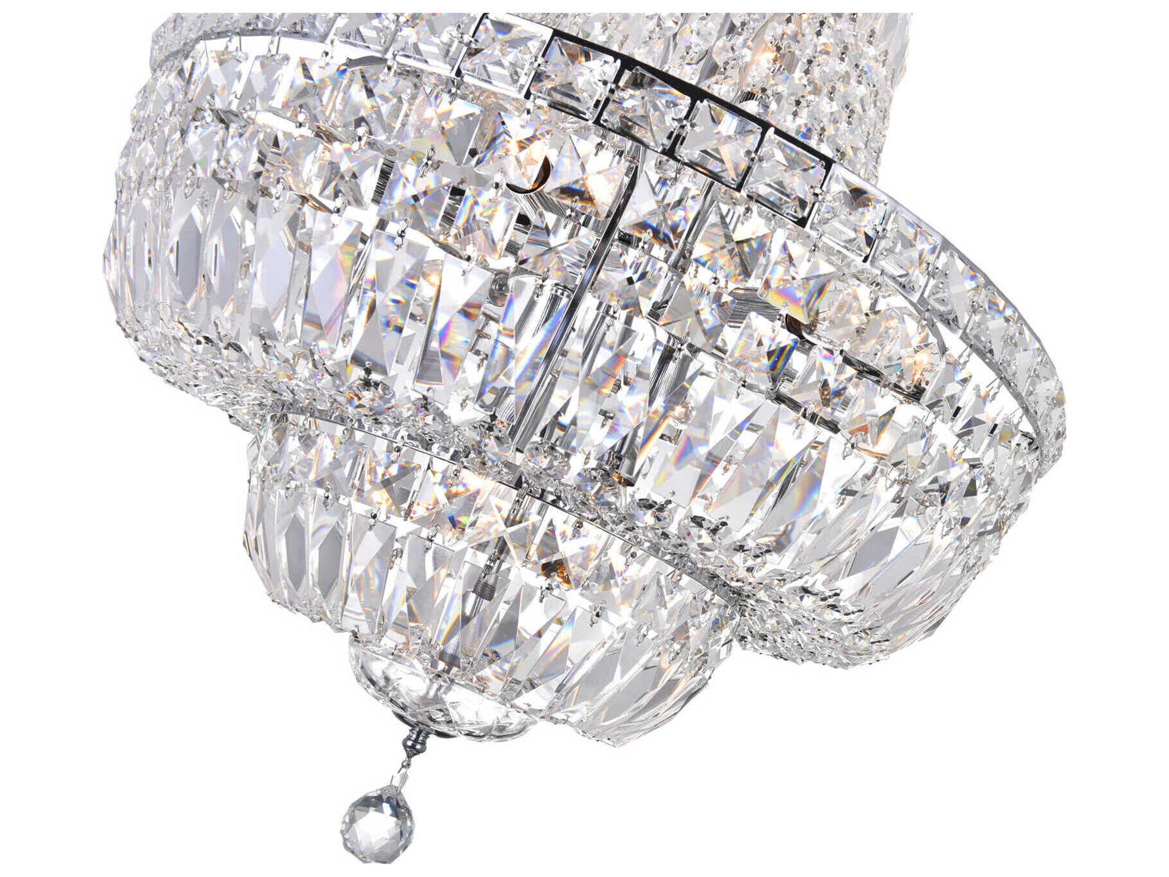 CWI Lighting Stefania 13-Light Chrome Traditional Empire Chandelier