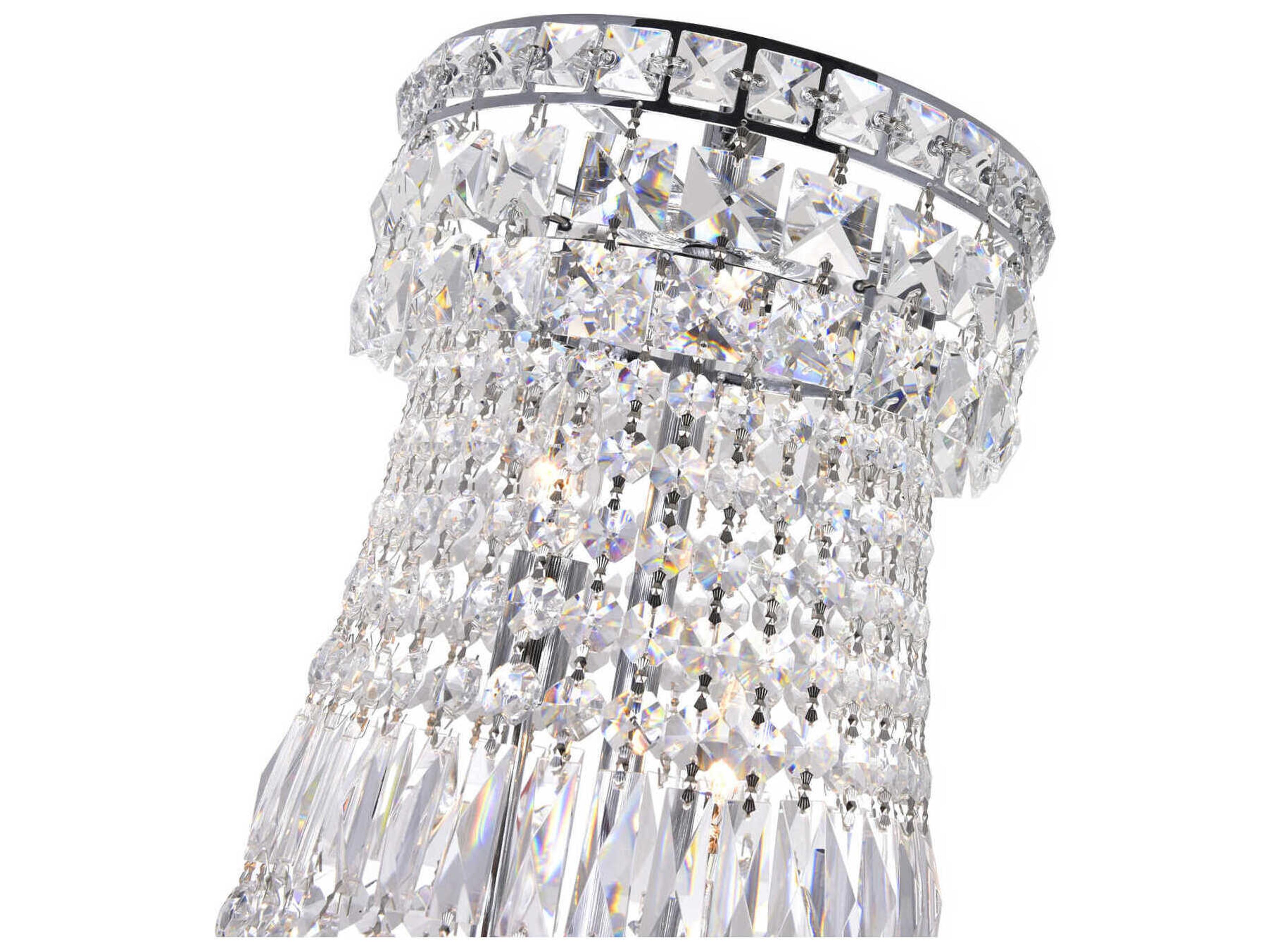 CWI Lighting Stefania 13-Light Chrome Traditional Empire Chandelier