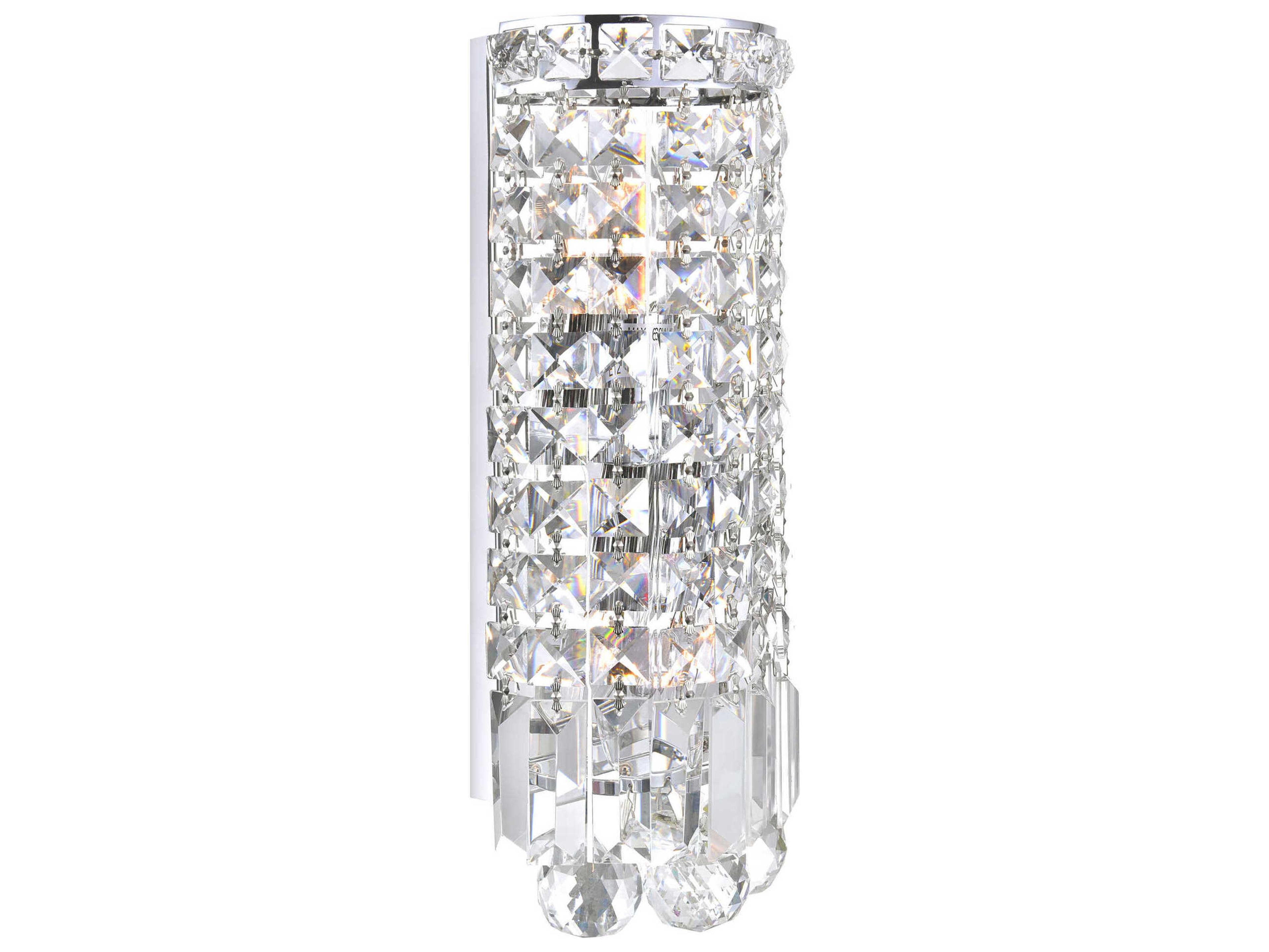 CWI Lighting Colosseum 2-Light Chrome Vanity Light