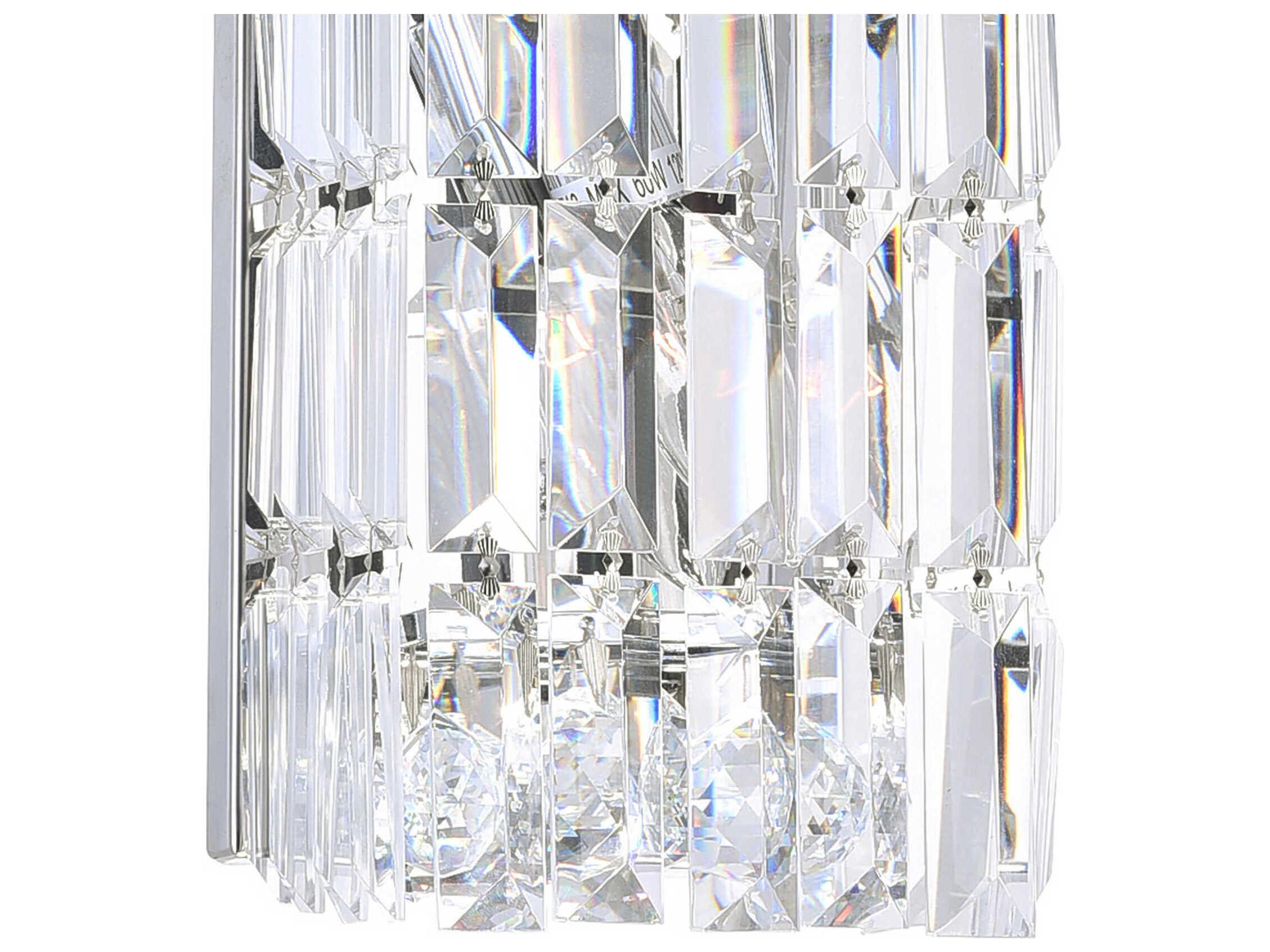 CWI Lighting Colosseum 2-Light Chrome Vanity Light