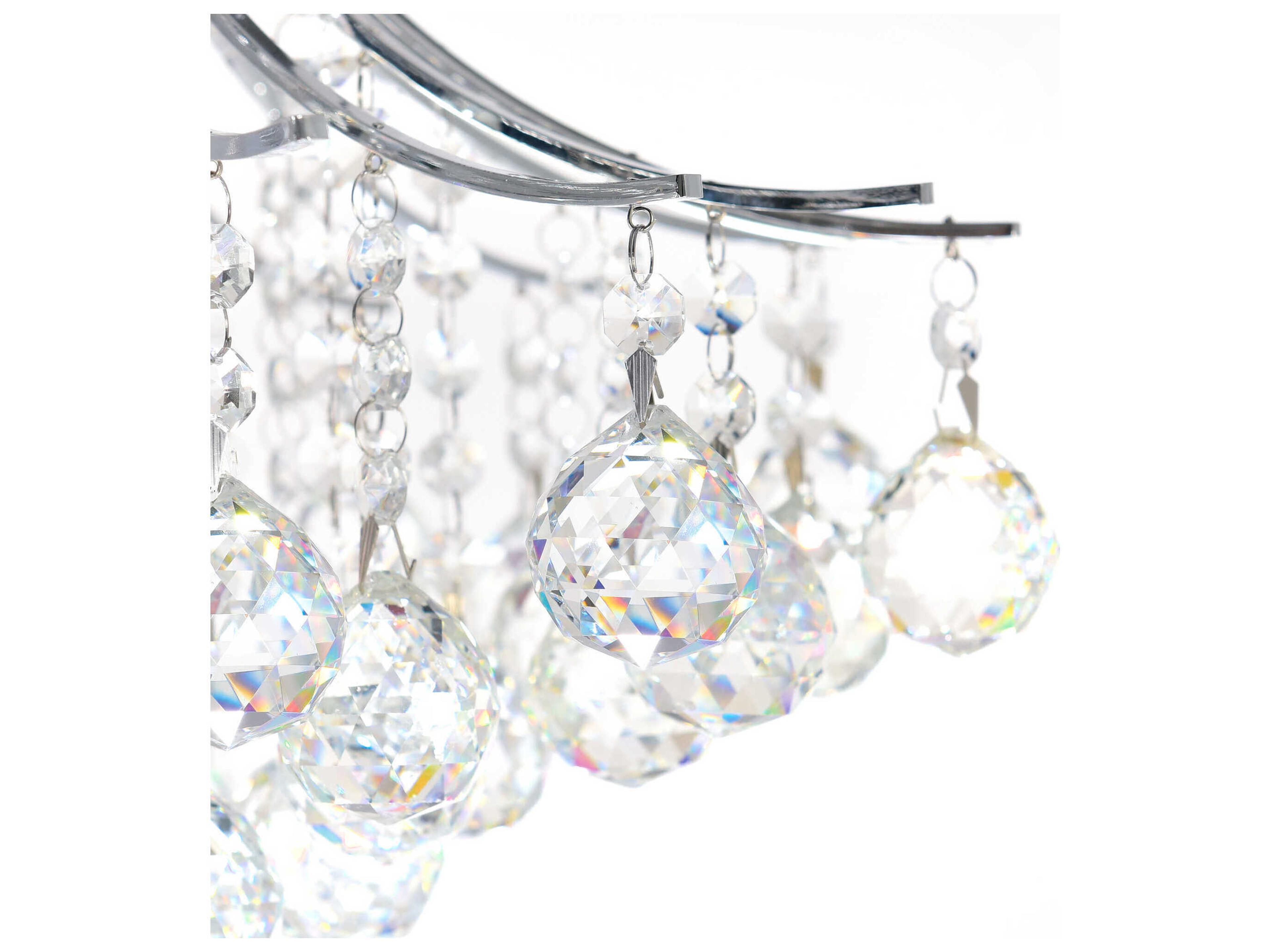 CWI Lighting Princess 6-Light Chrome Traditional Semi Flush Mount