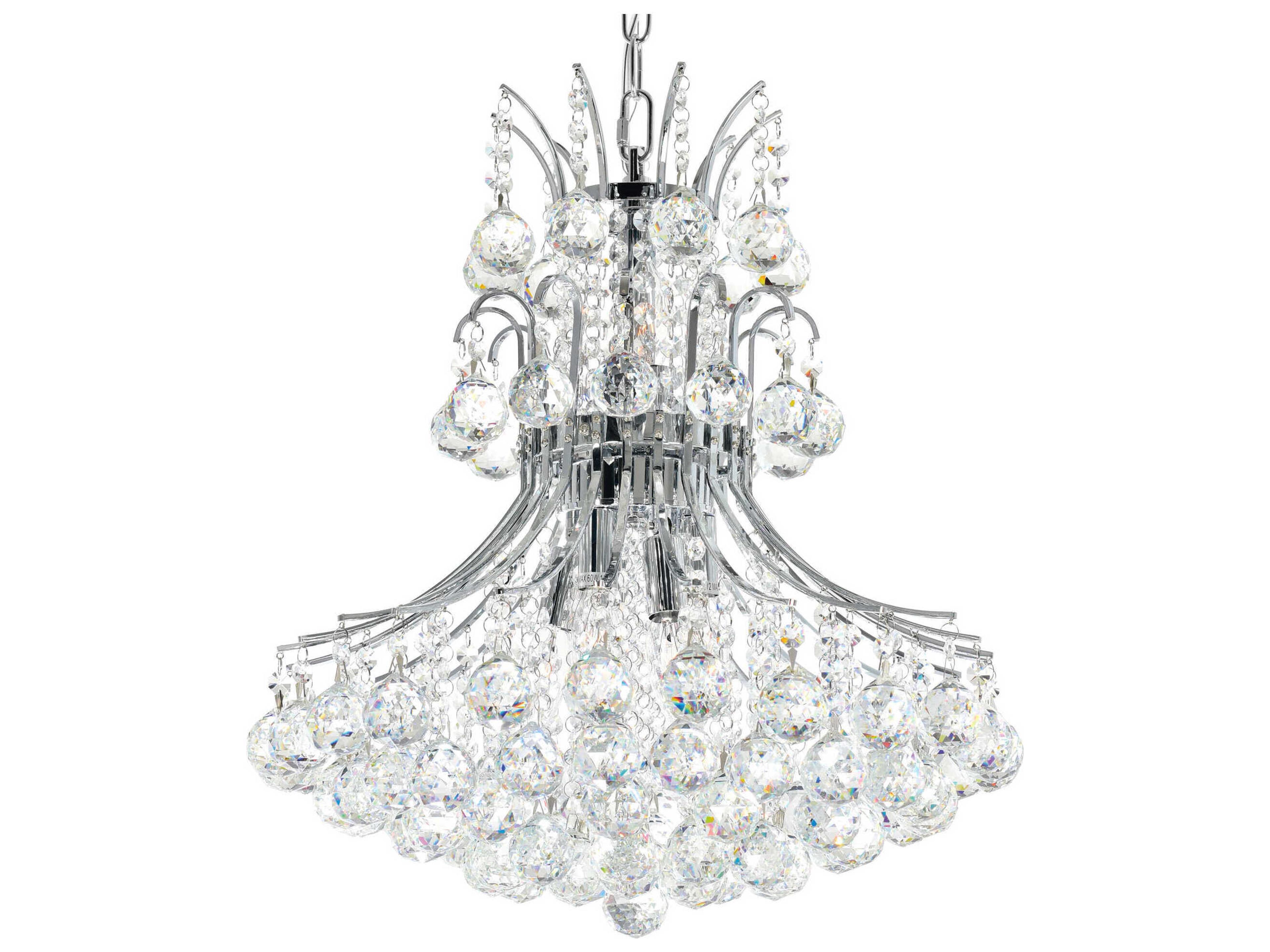 CWI Lighting Princess 8-Light Chrome Traditional Chandelier