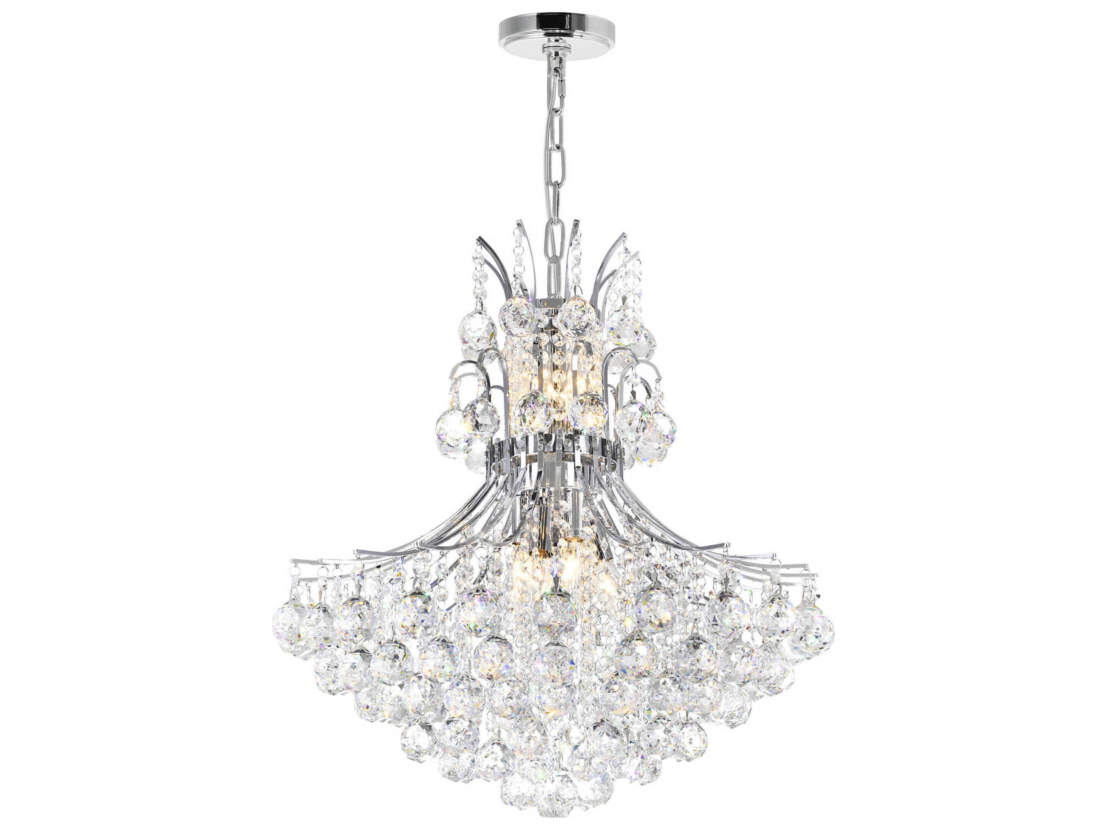 Princess 10-Light Chrome Traditional Chandelier
