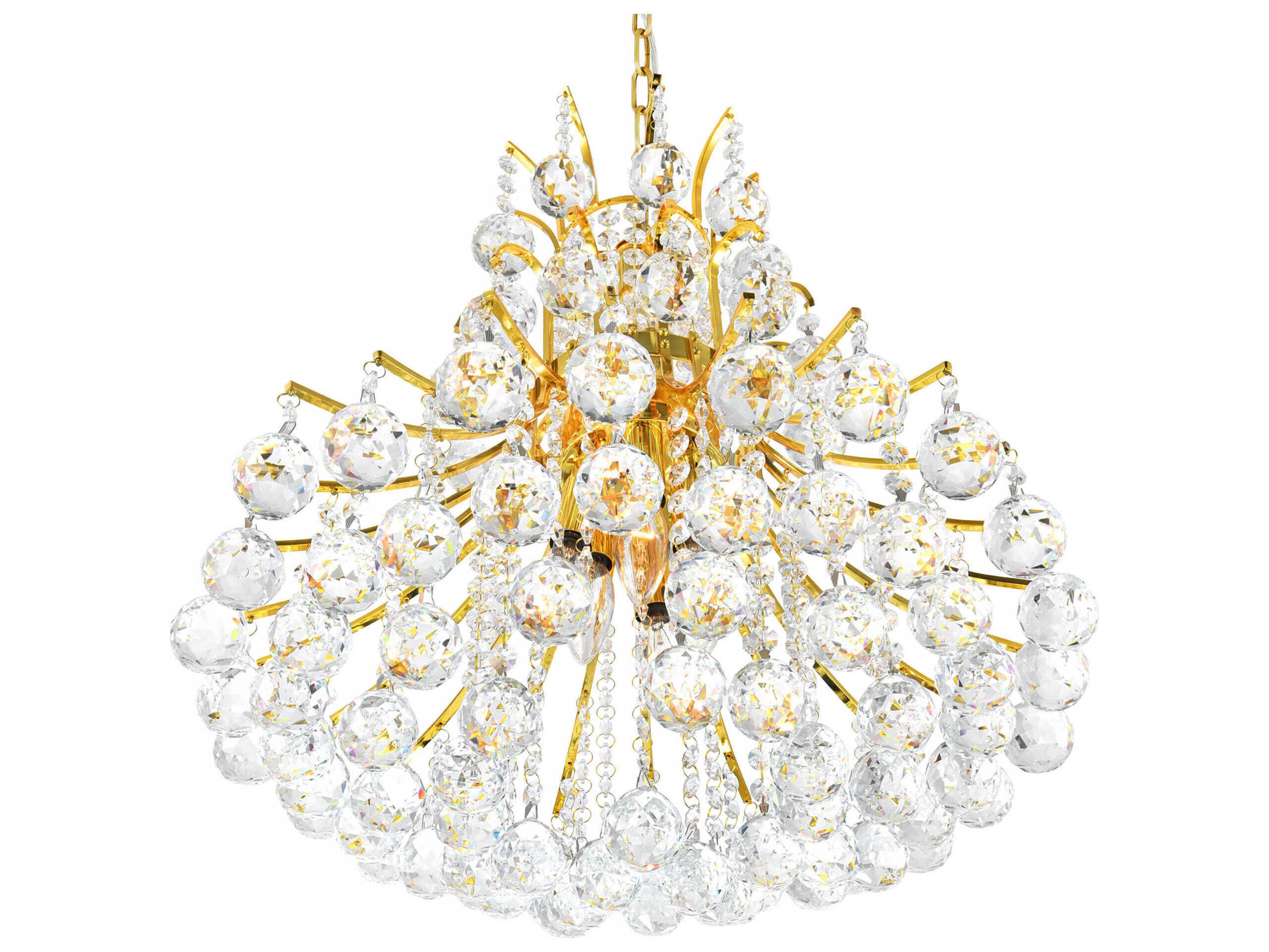 CWI Lighting Princess 10-Light Gold Traditional Chandelier