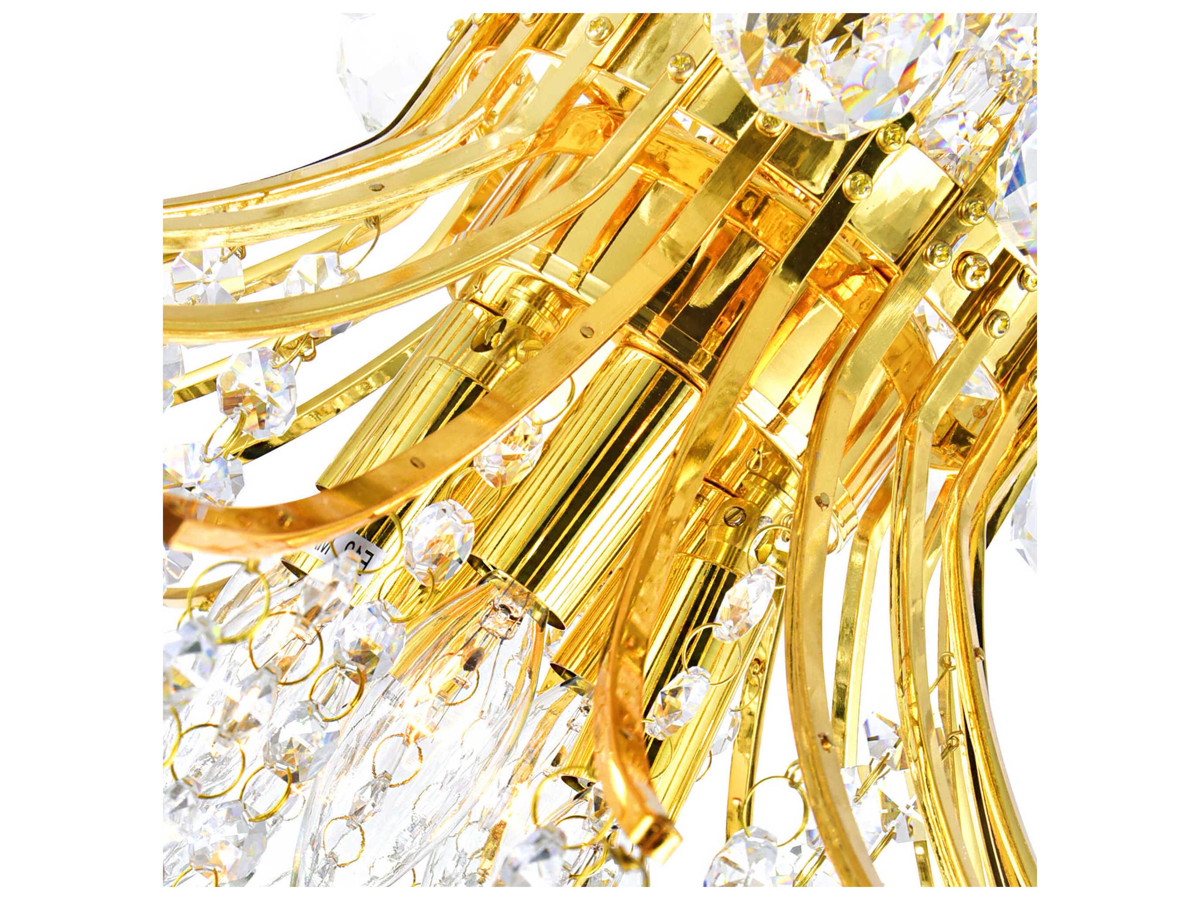 CWI Lighting Princess 10-Light Gold Traditional Chandelier