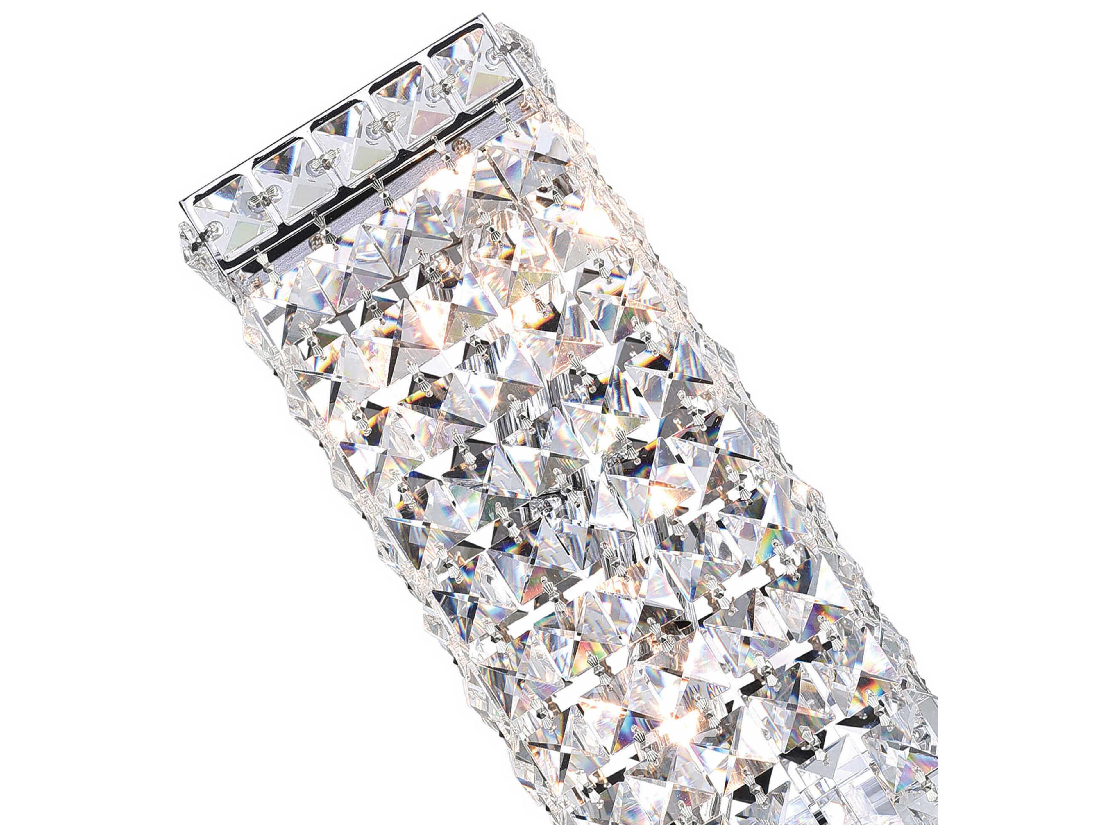 CWI Lighting Colosseum 2-Light Chrome Vanity Light