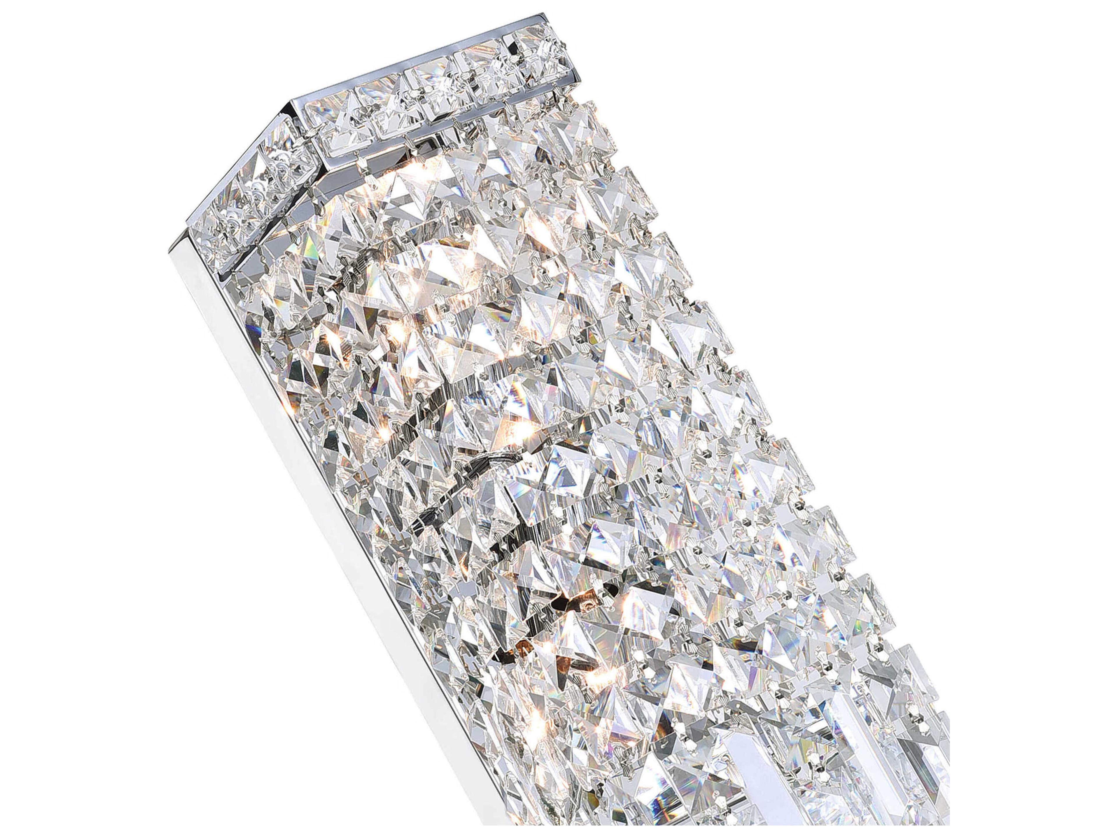 CWI Lighting Colosseum 2-Light Chrome Vanity Light