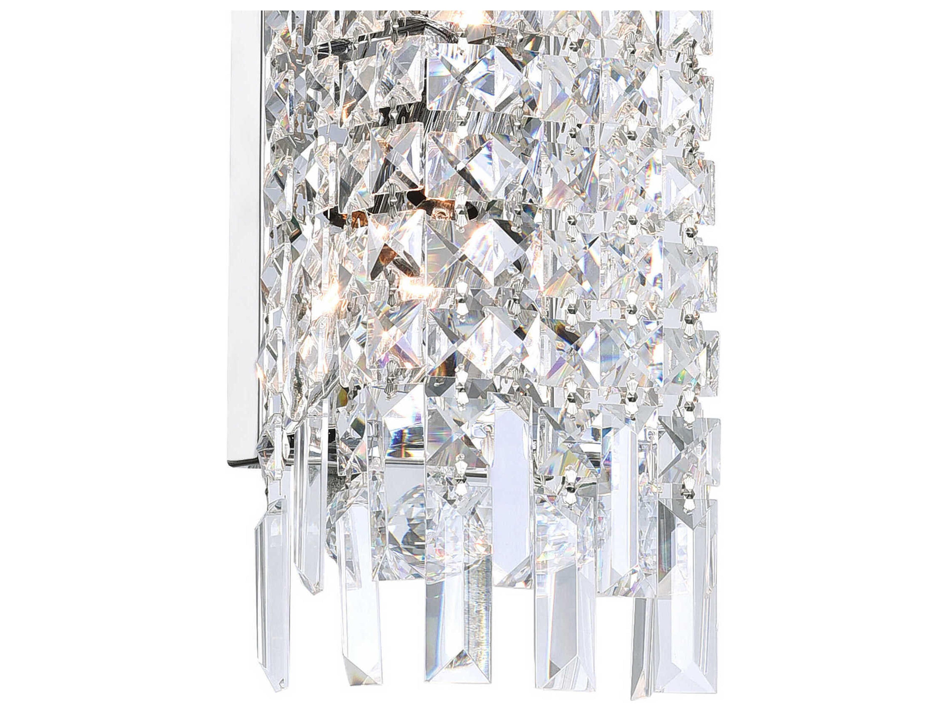 CWI Lighting Colosseum 2-Light Chrome Vanity Light