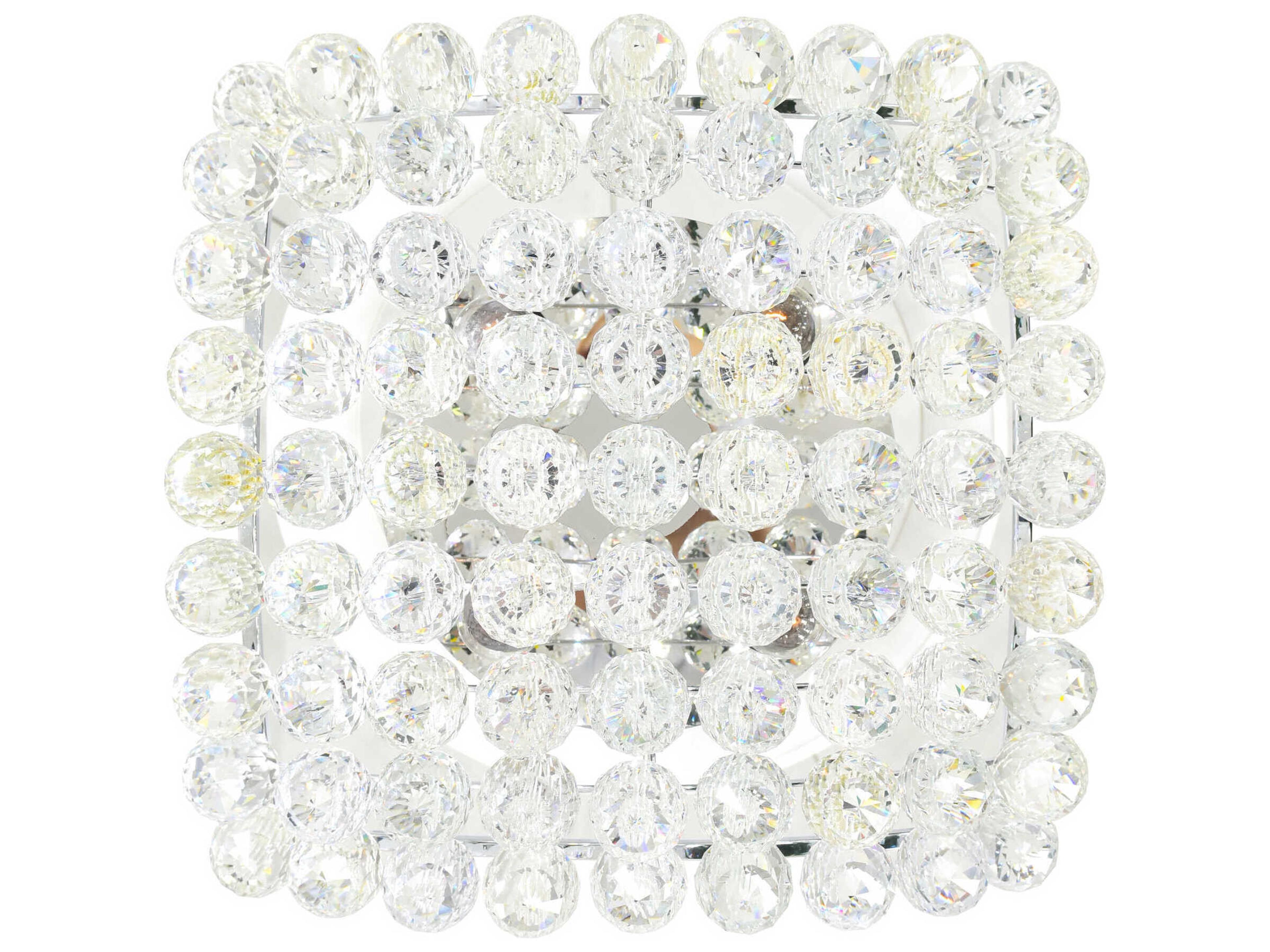 CWI Lighting Queen 4-Light Chrome Traditional Semi Flush Mount