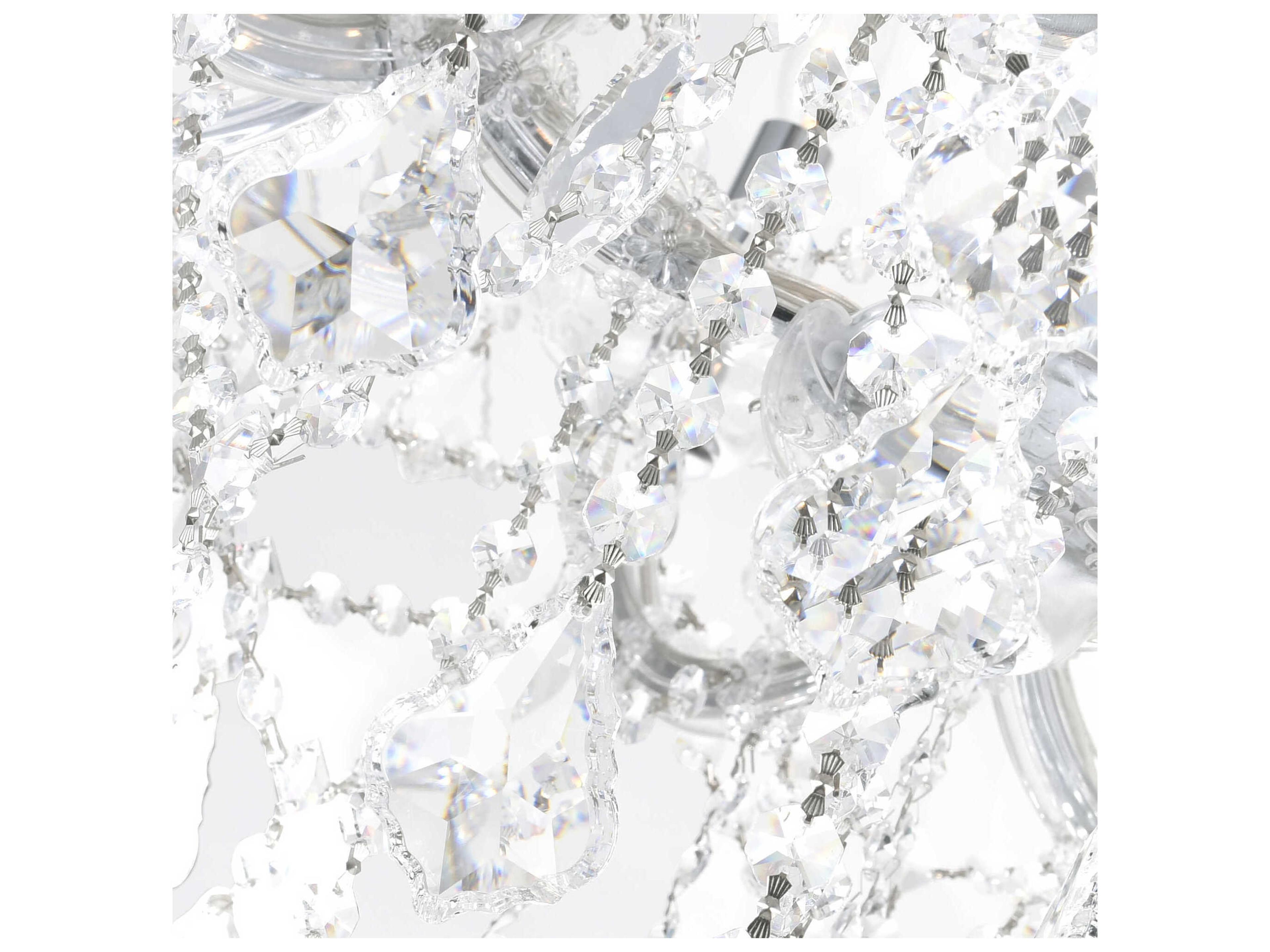 CWI Lighting Maria Theresa 13-Light Chrome Traditional Candelabra Chandelier