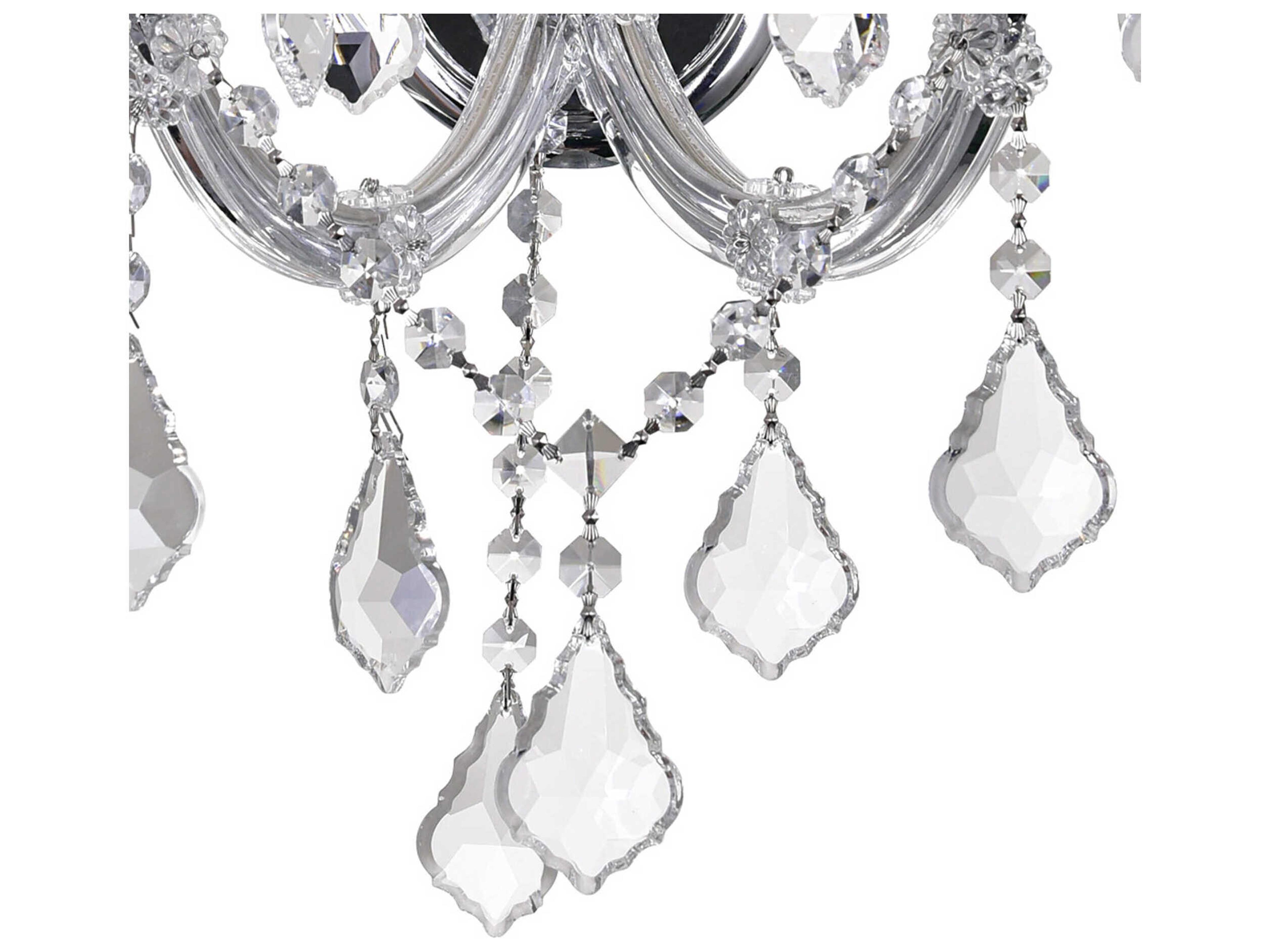 CWI Lighting Maria Theresa 3-Light Chrome Traditional Vanity Light