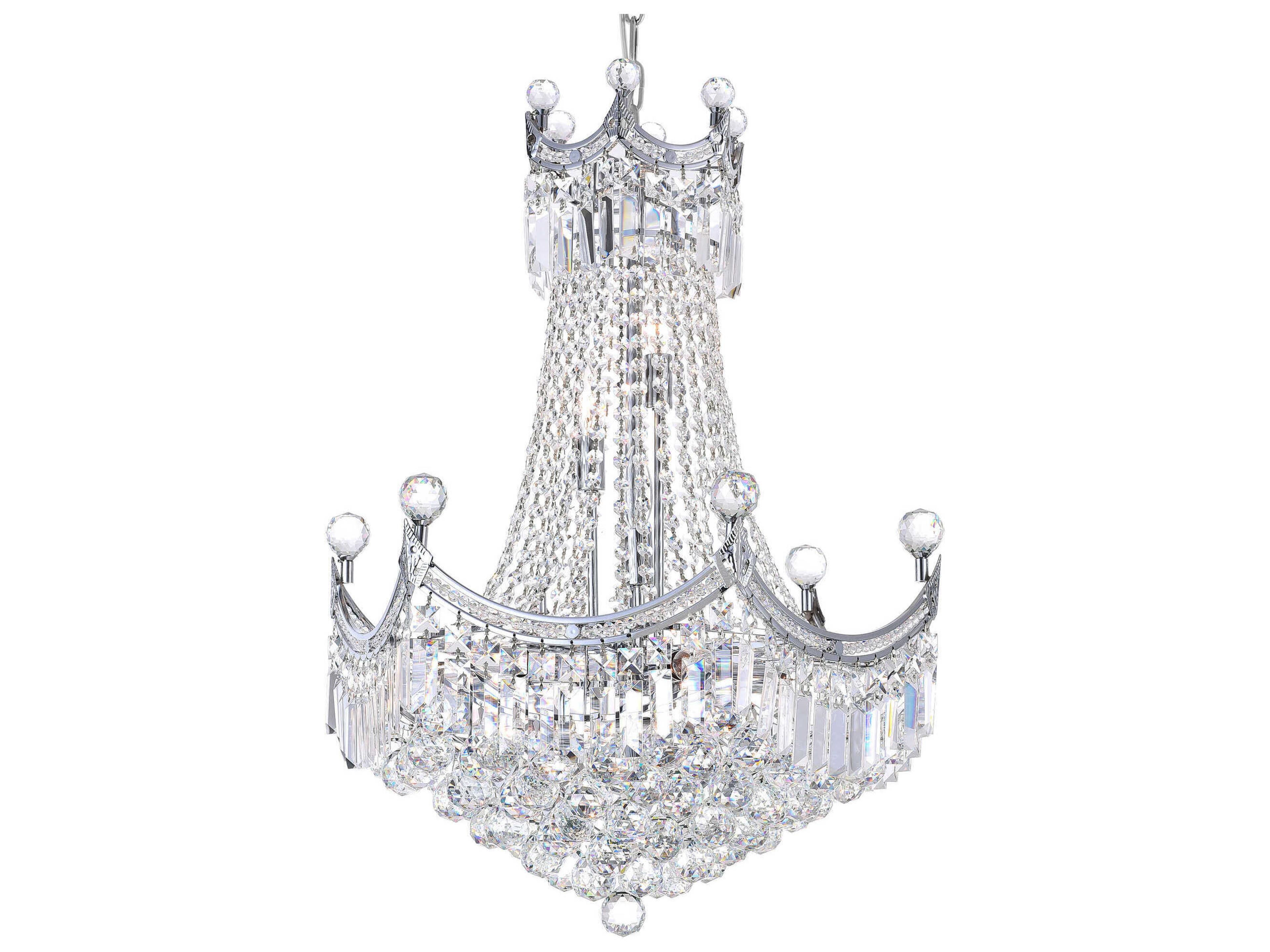 CWI Lighting Amanda 11-Light Chrome Traditional Chandelier