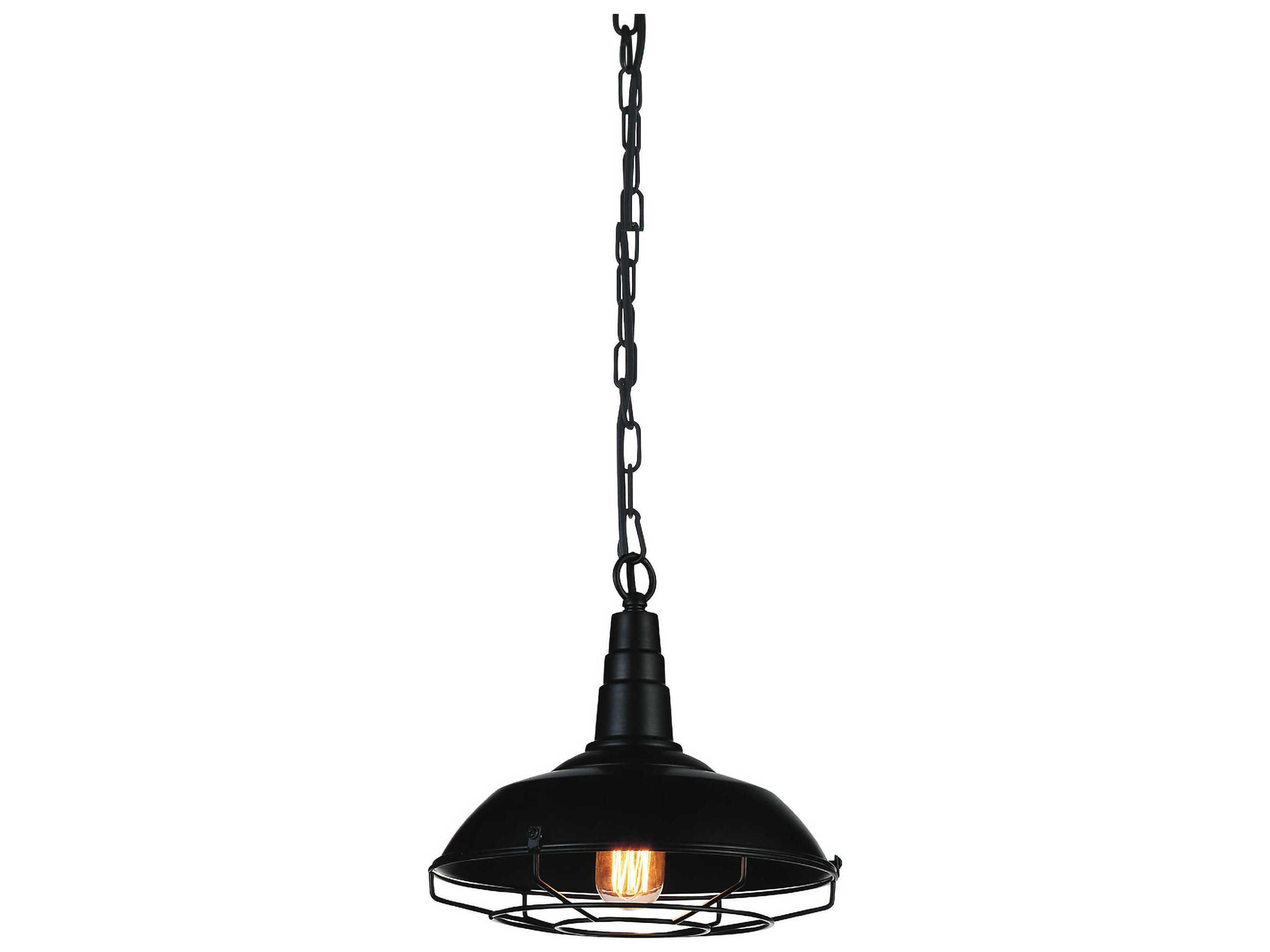 Morgan 1-Light Black Mini Pendant
