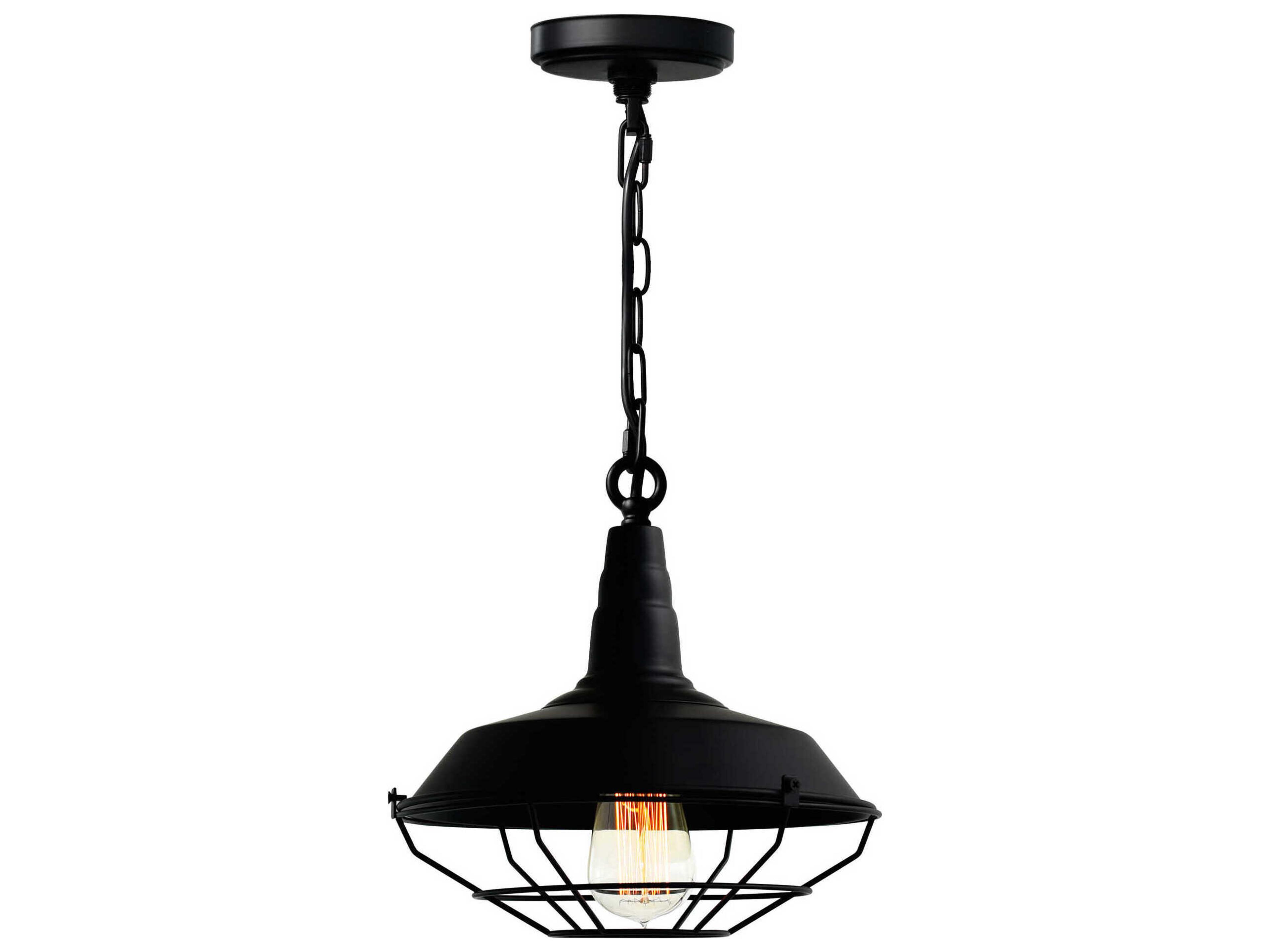 Morgan 1-Light Black Pendant