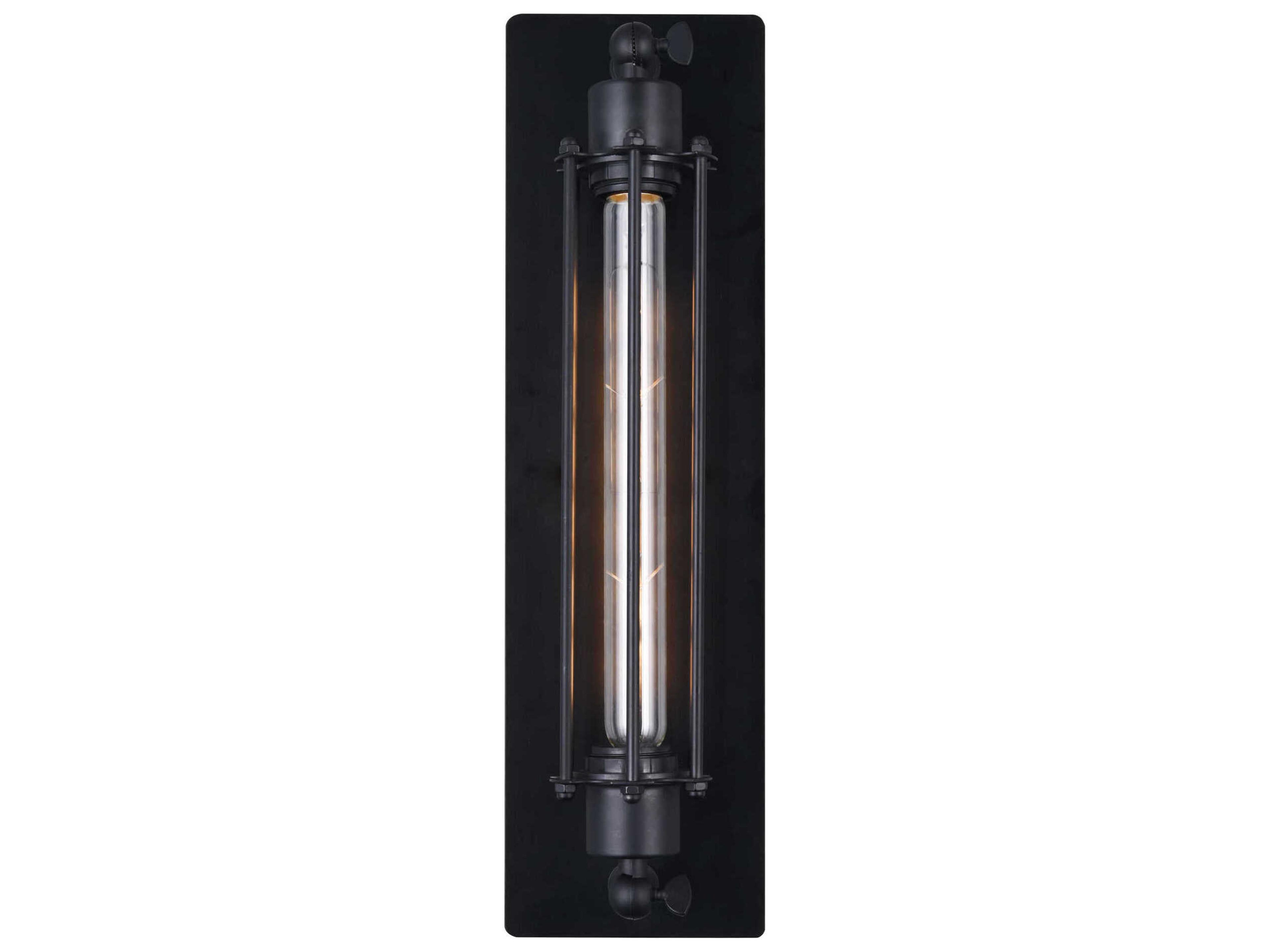 CWI Lighting Kiera 1-Light Black Wall Sconce