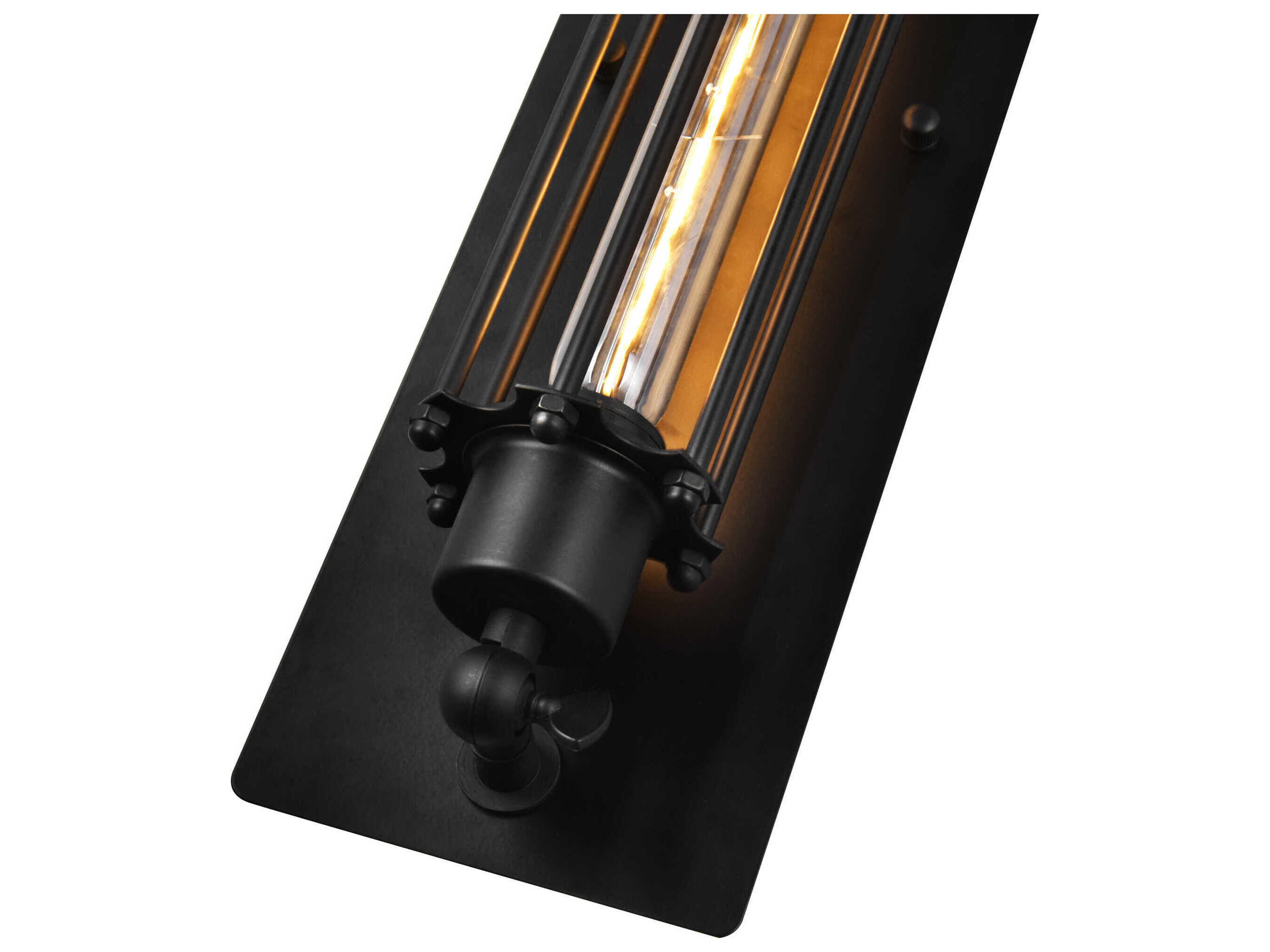 CWI Lighting Kiera 1-Light Black Wall Sconce