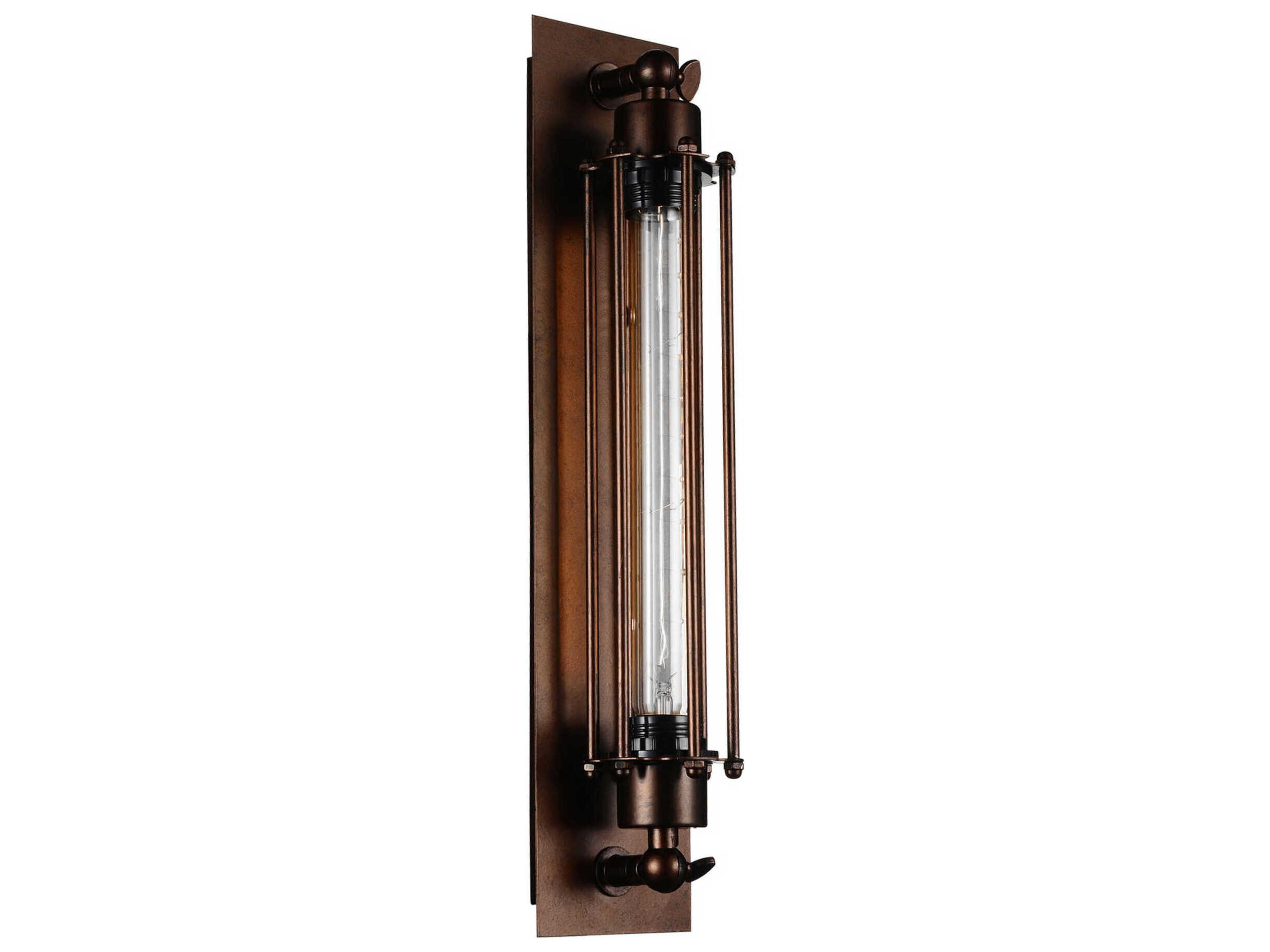 CWI Lighting Kiera 1-Light Chocolate Brown Wall Sconce
