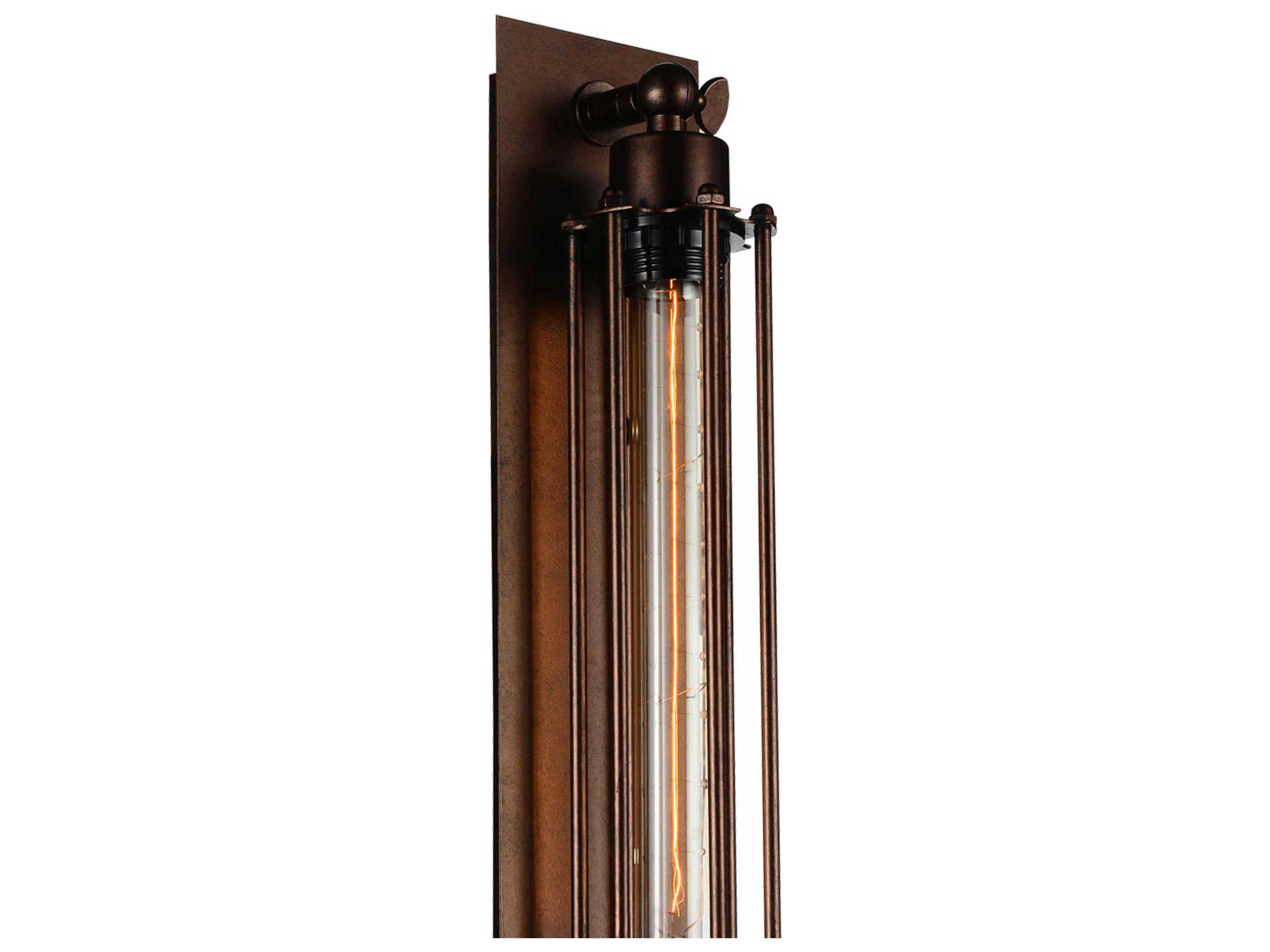 CWI Lighting Kiera 1-Light Chocolate Brown Wall Sconce