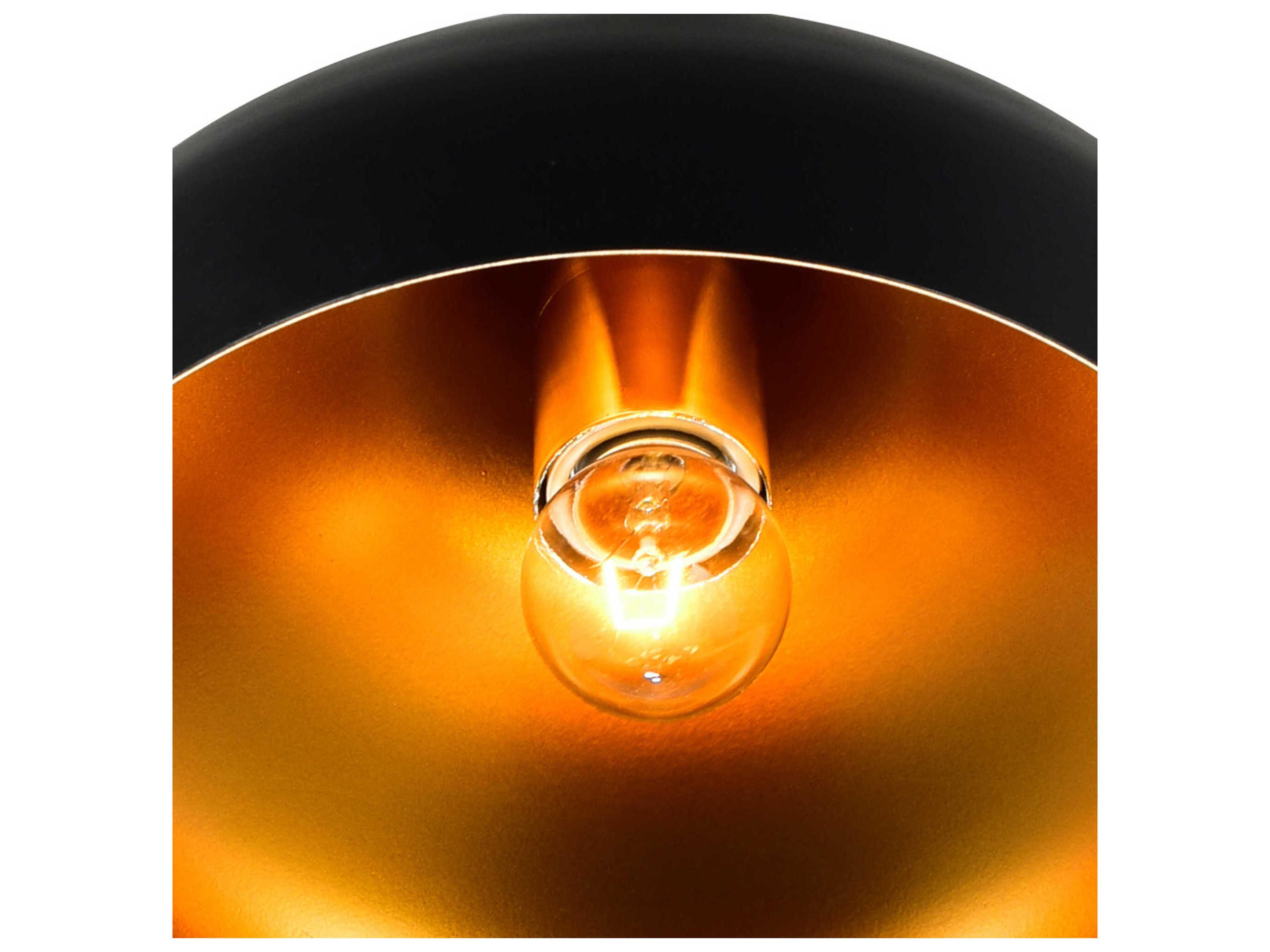 CWI Lighting Dynamic 1-Light Black Dome Mini Pendant