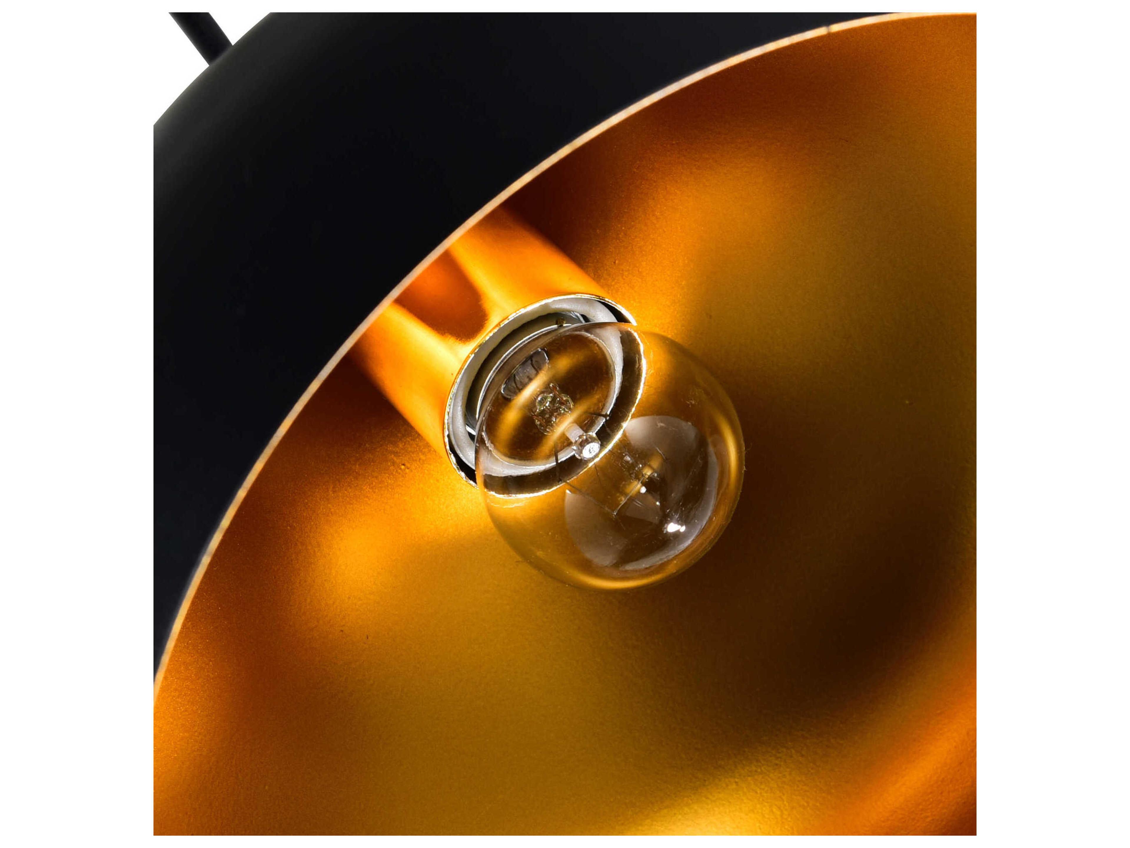 CWI Lighting Dynamic 1-Light Black Dome Mini Pendant