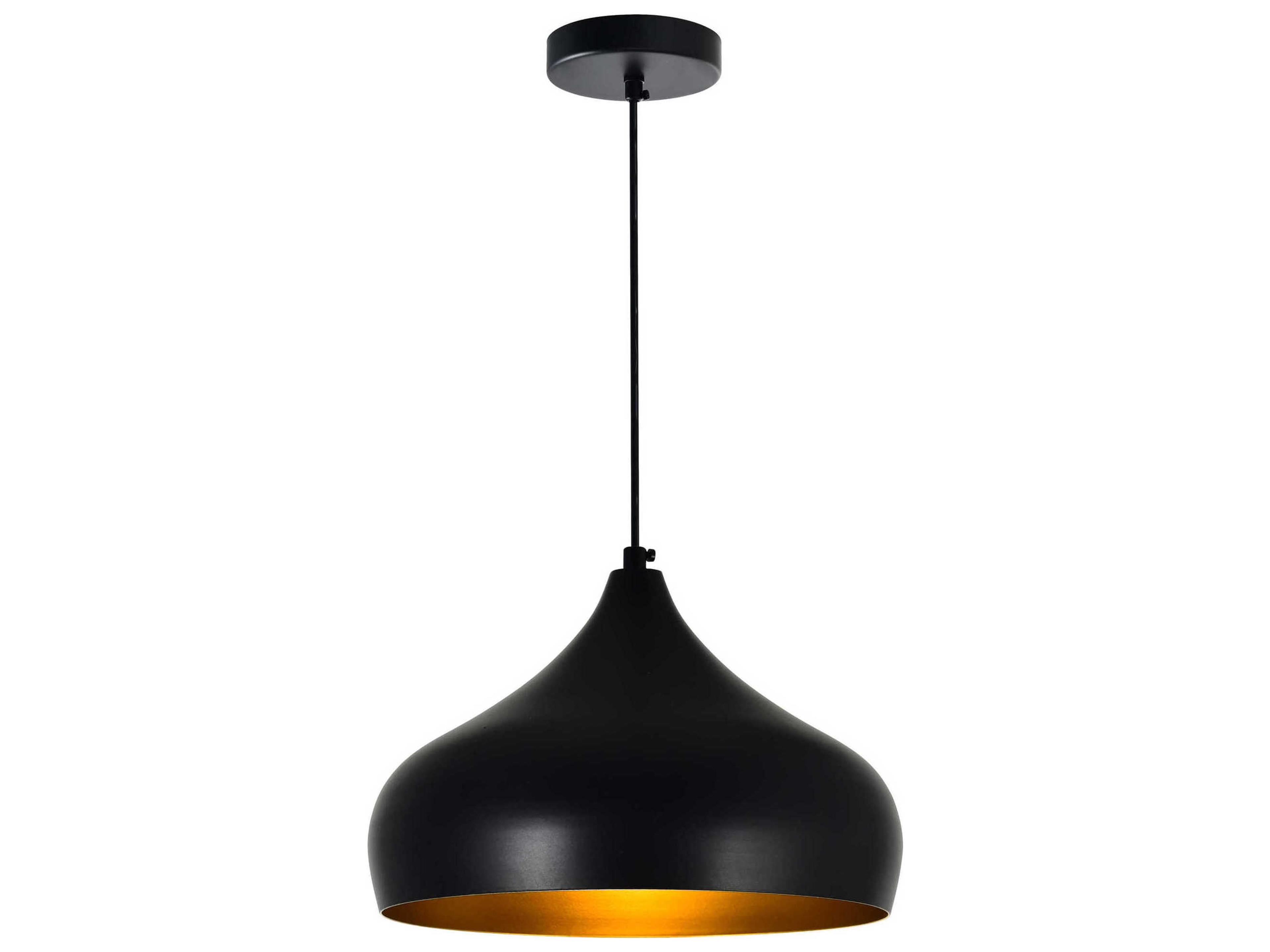 Dynamic 1-Light Black Pendant