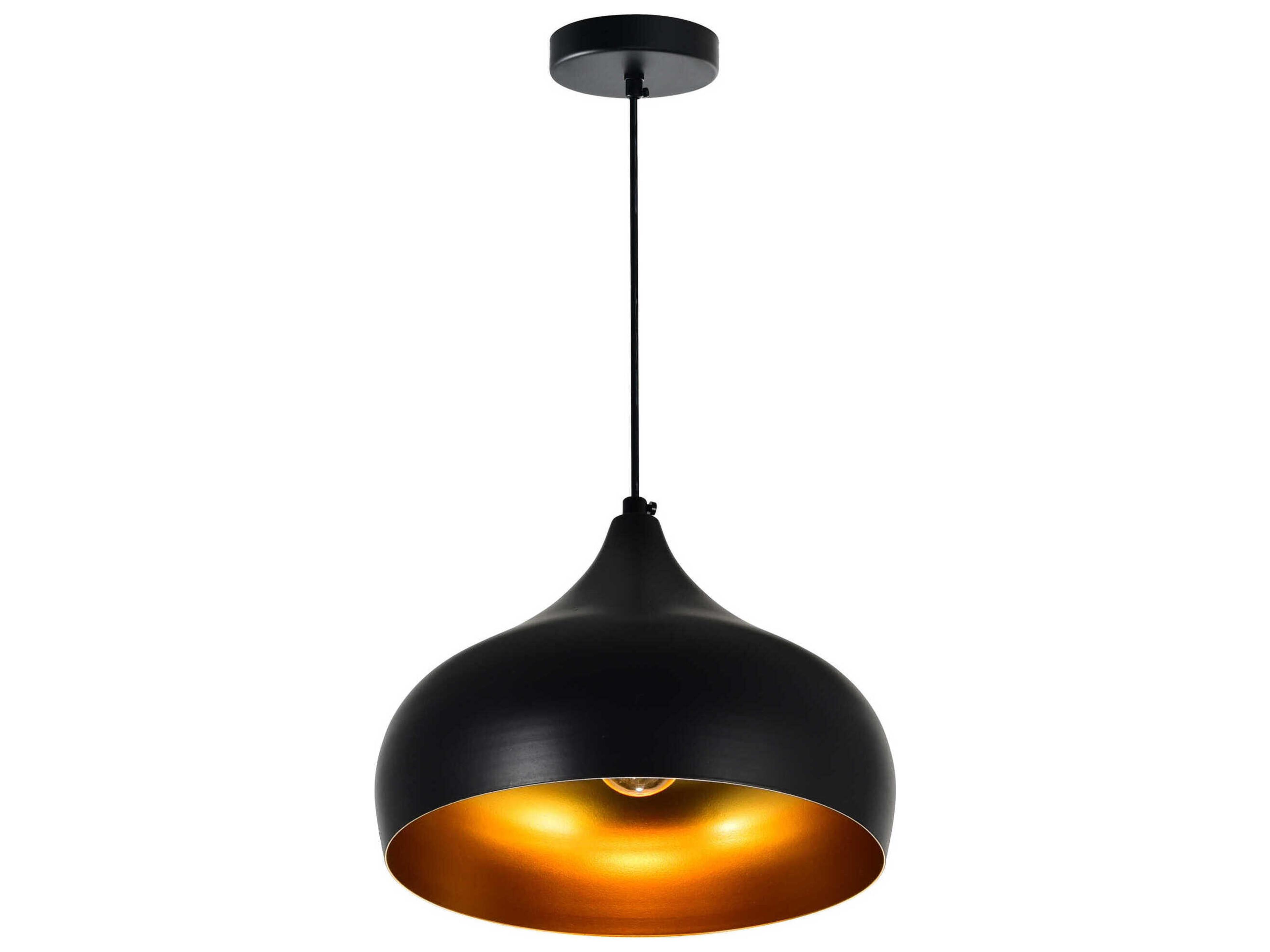 CWI Lighting Dynamic 1-Light Black Mini Pendant