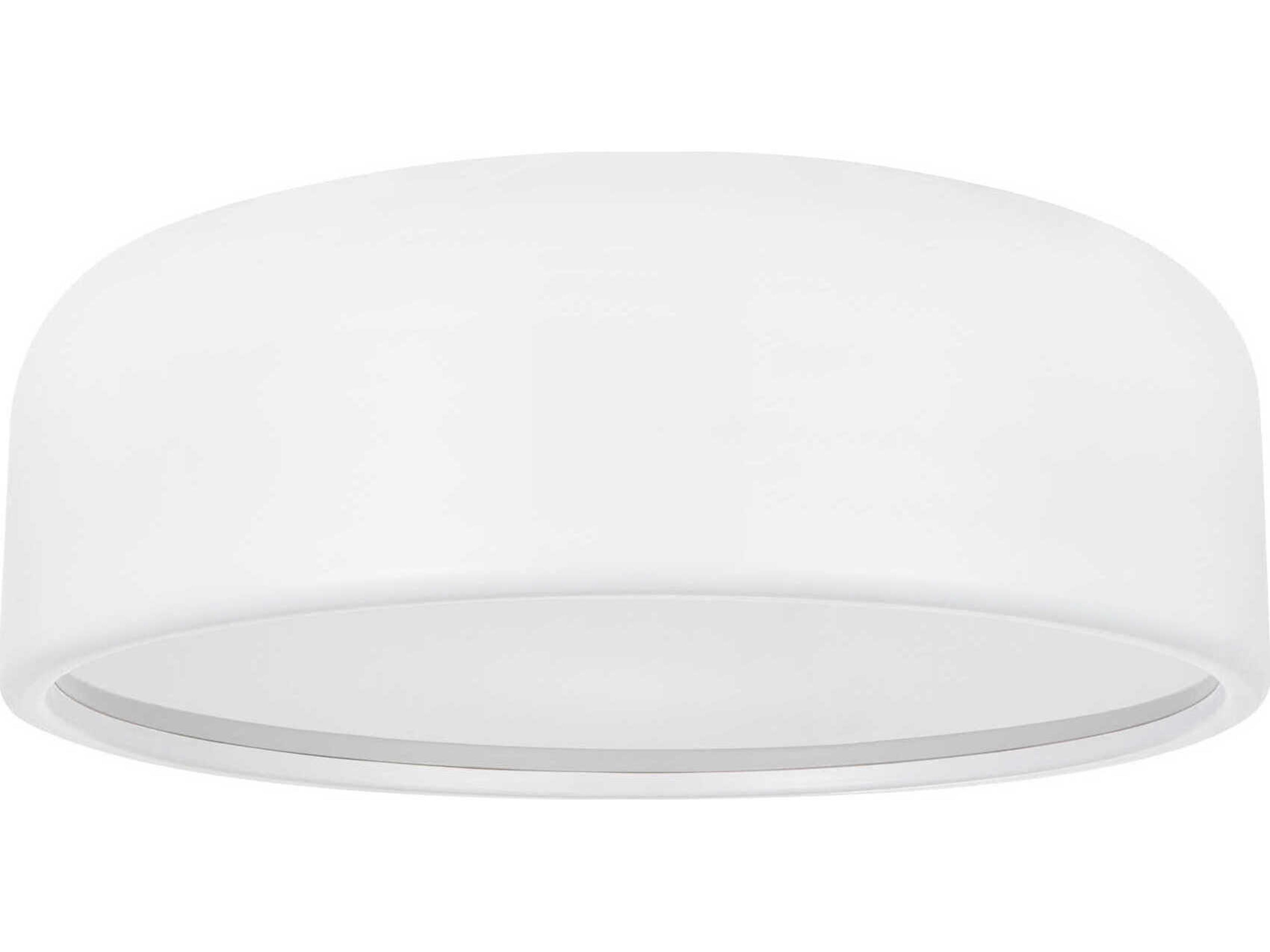 CWI Lighting Campton 3-Light White Flush Mount