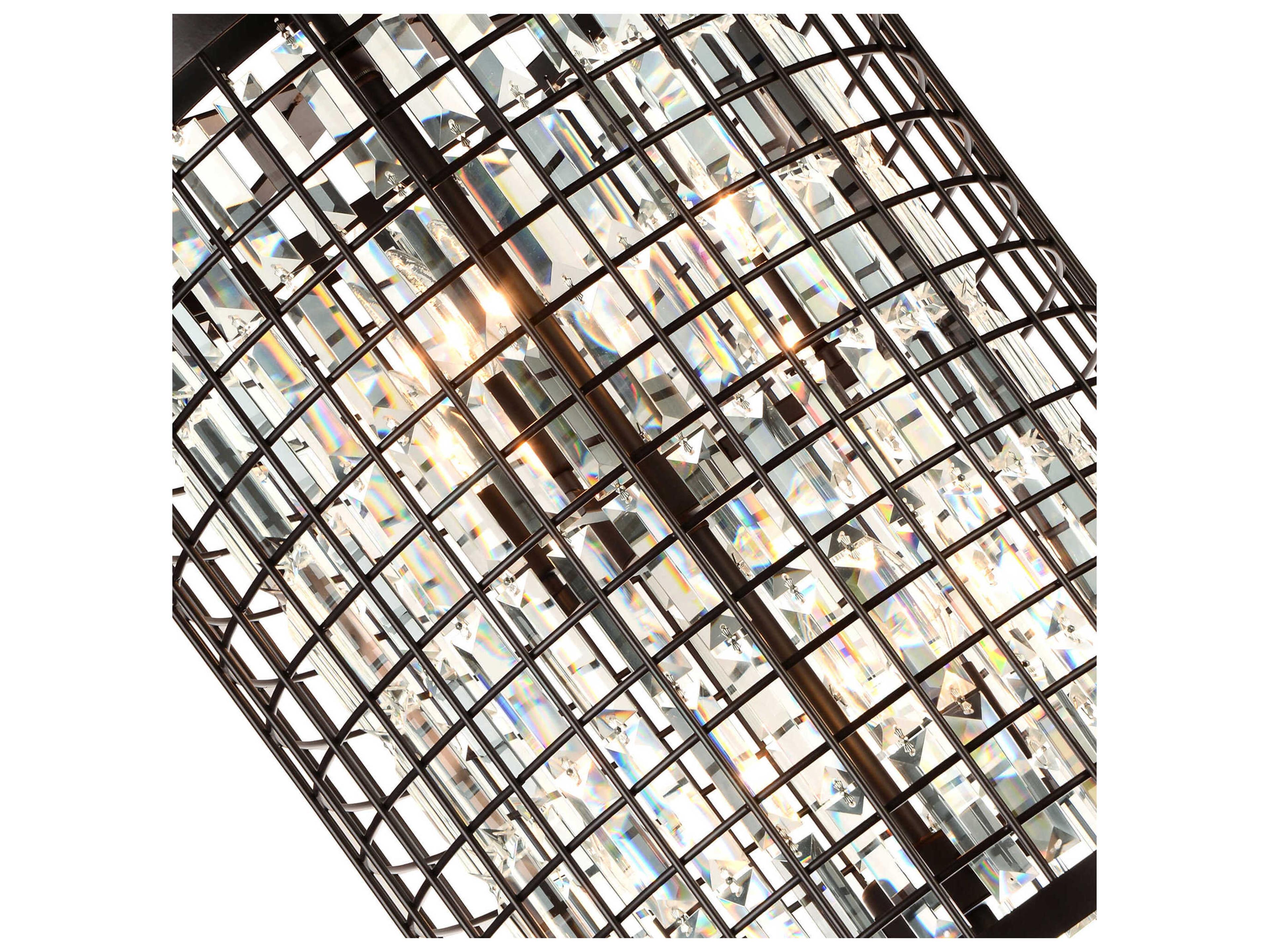 CWI Lighting Meghna 6-Light Brown Pendant