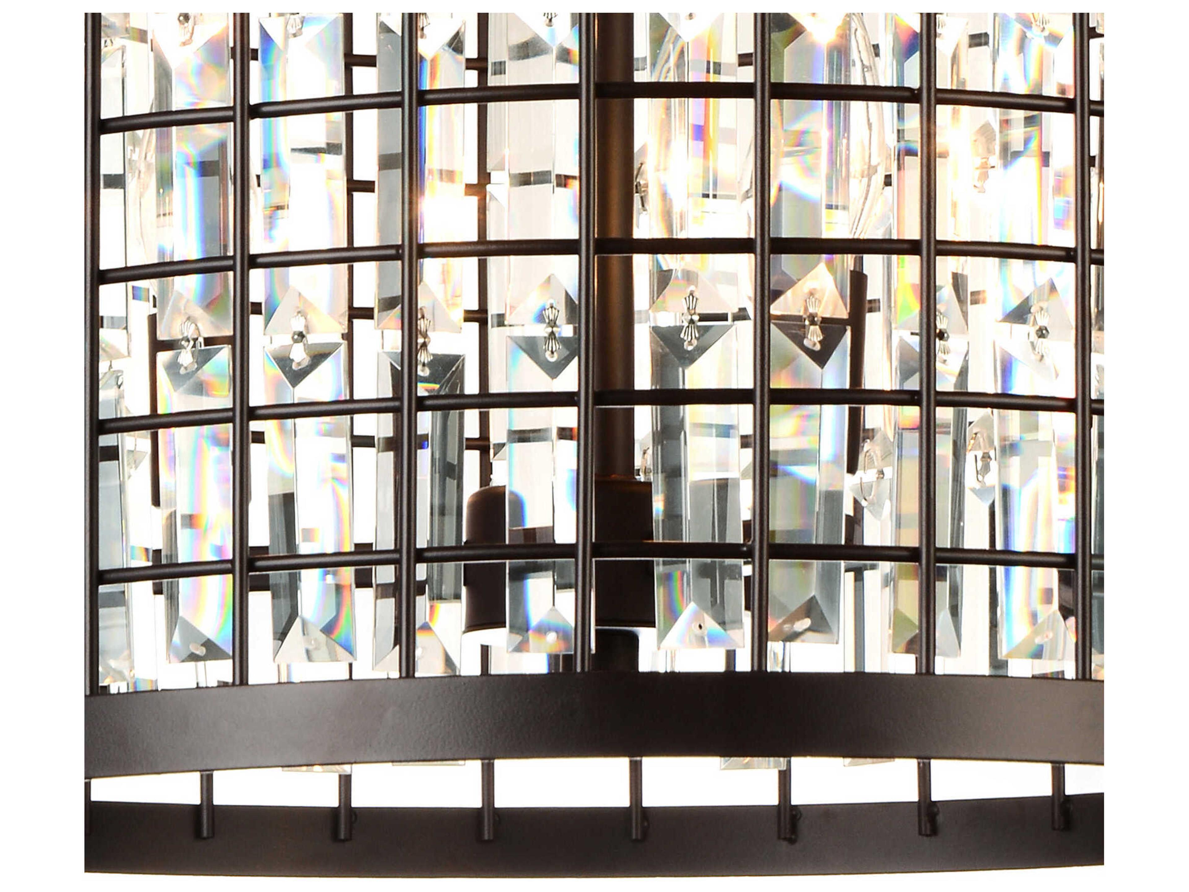 CWI Lighting Meghna 6-Light Brown Pendant