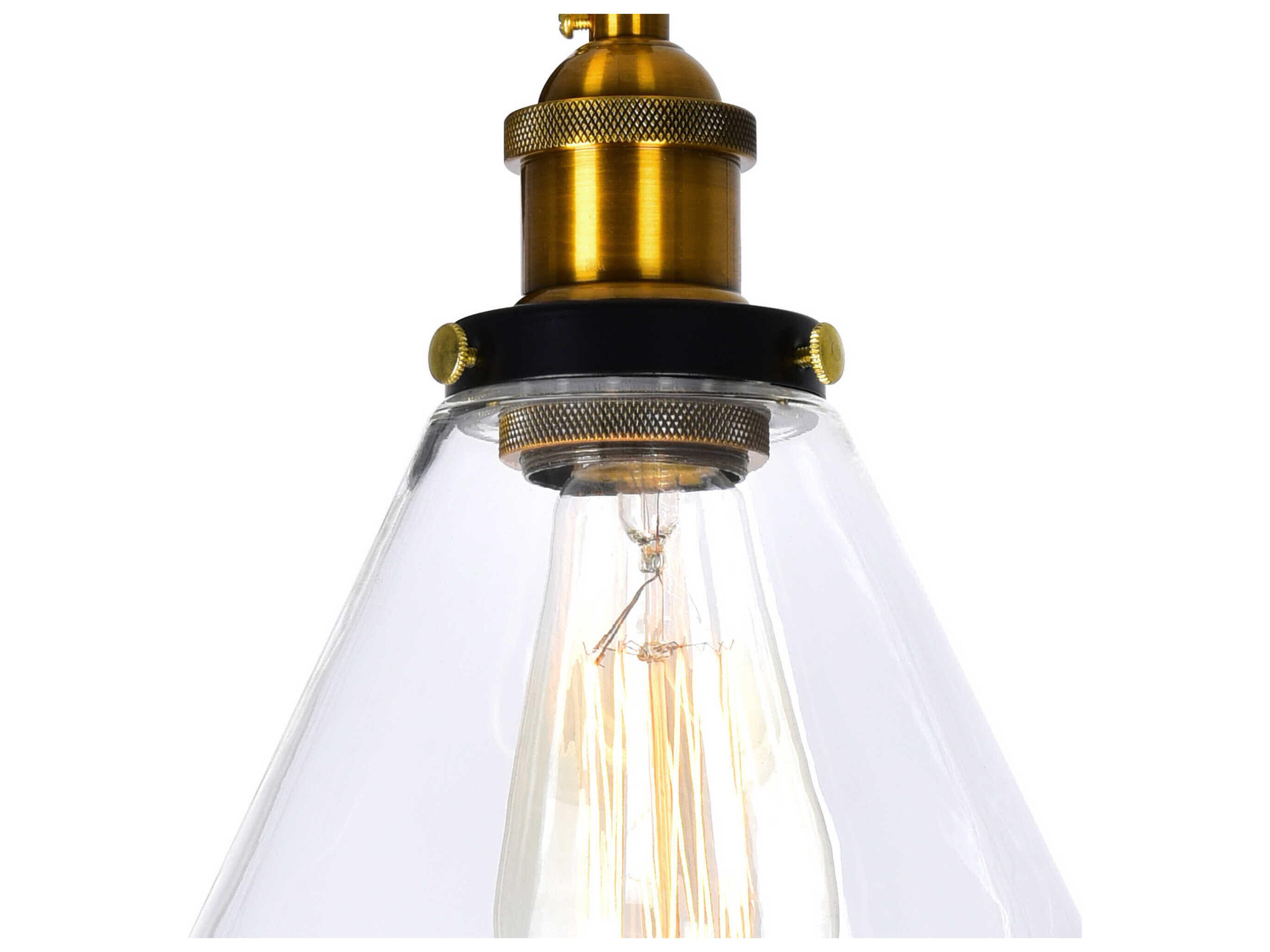 CWI Lighting Eustis 2-Light Black Gold Brass Vanity Light