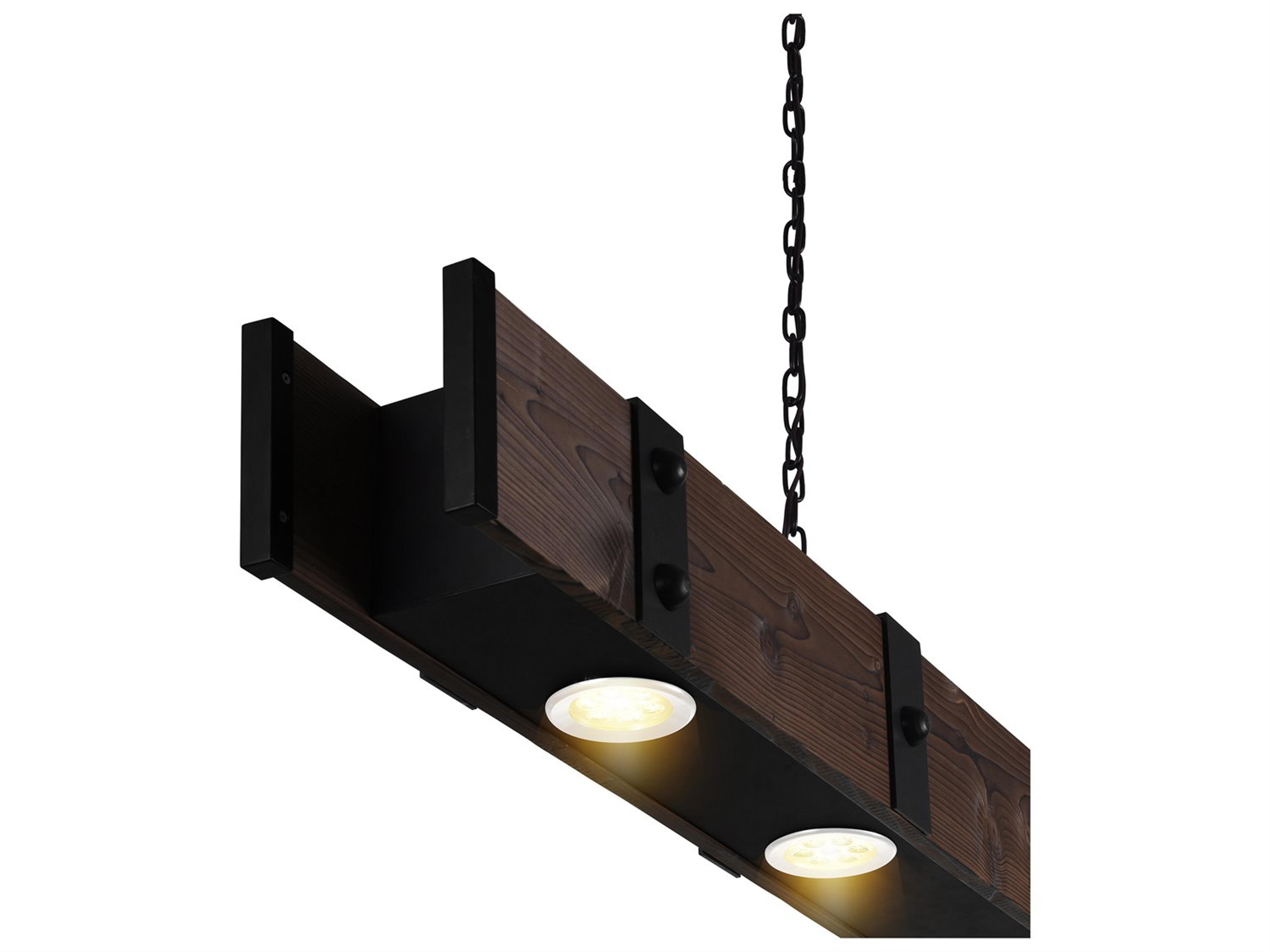 CWI Lighting Pago 3-Light Black Linear Island Pendant