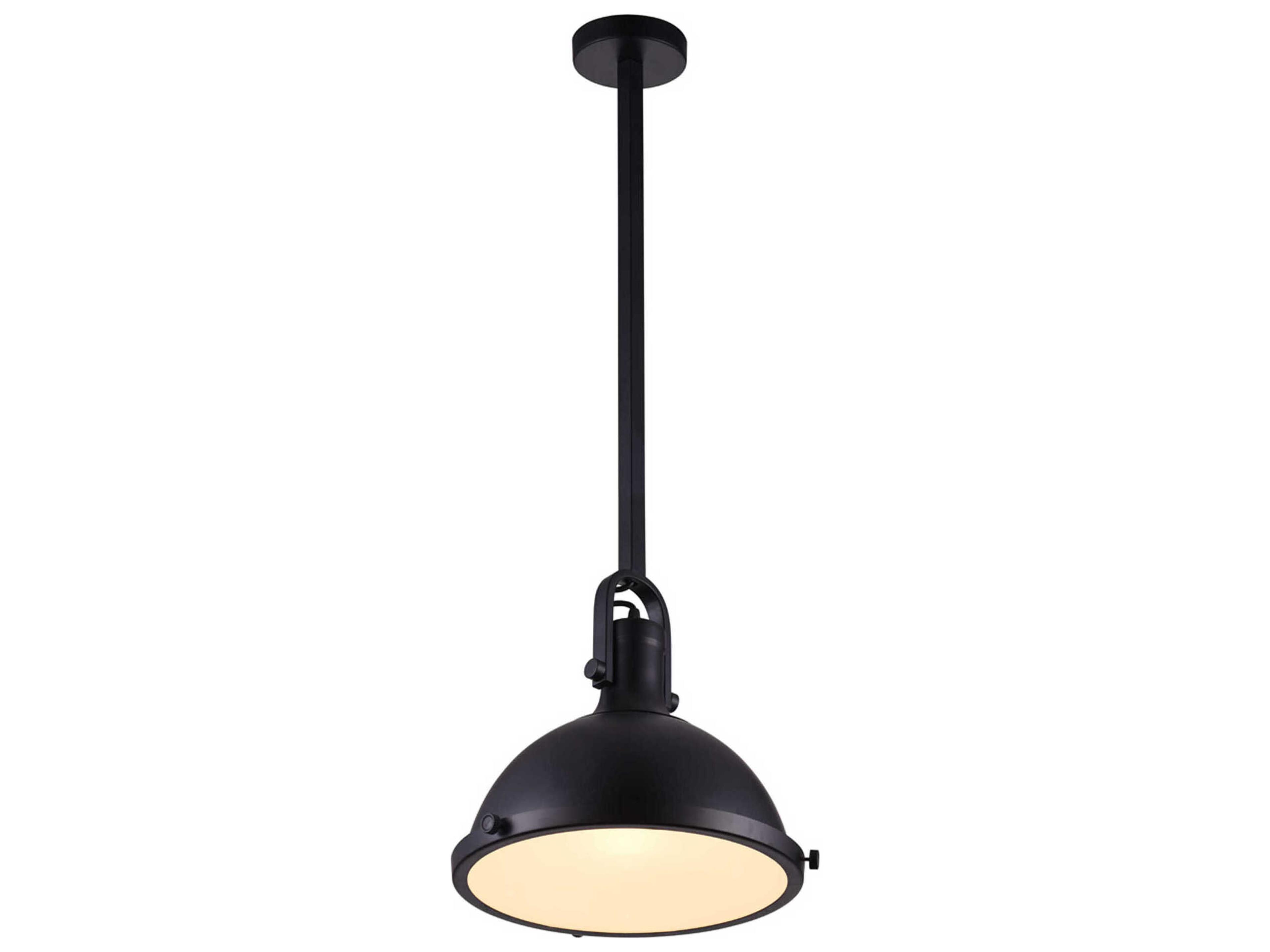 Strum 1-Light Black Mini Pendant