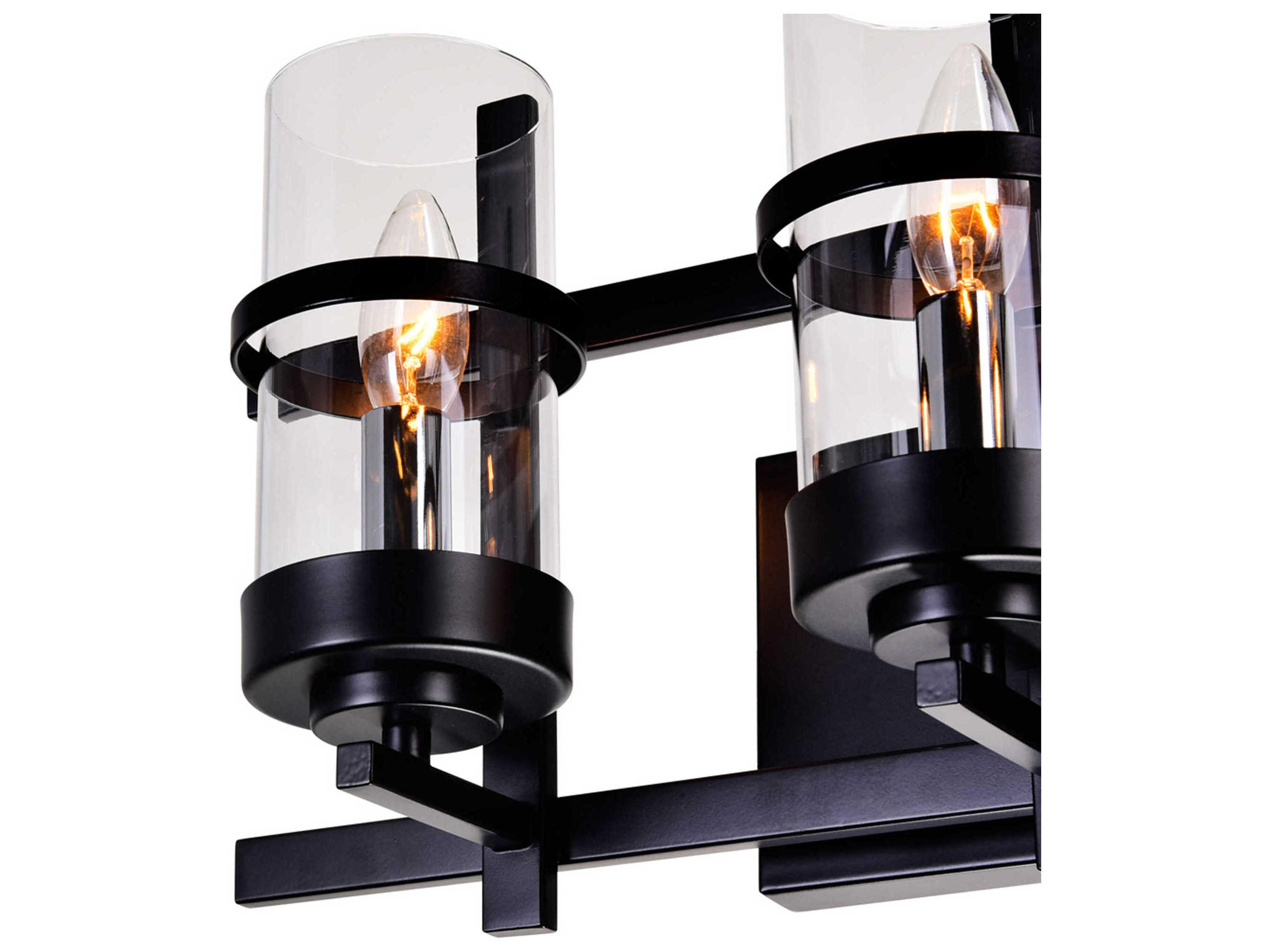 CWI Lighting Sierra 3-Light Black Vanity Light