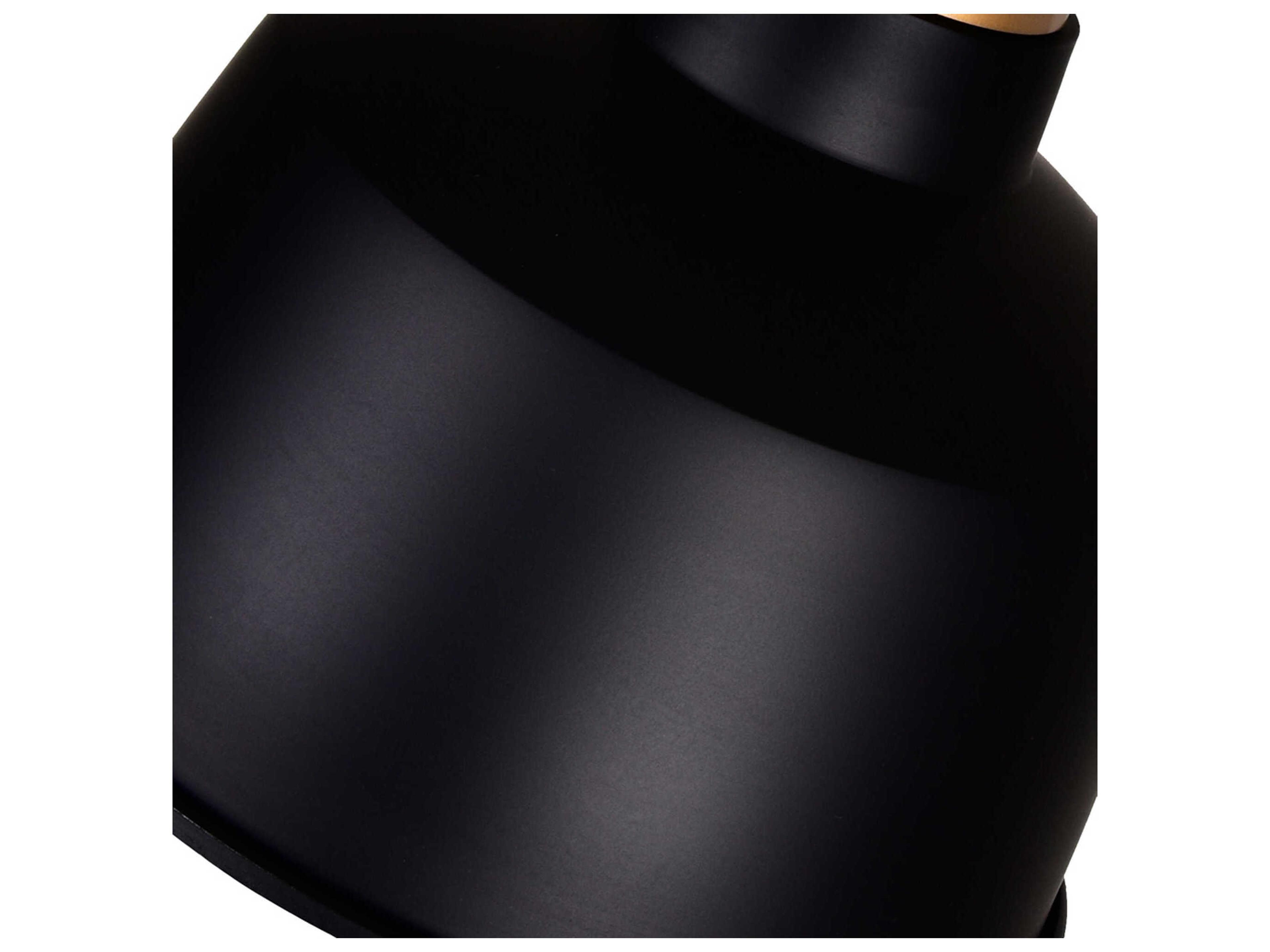 CWI Lighting Elisa 1-Light Black Bell Mini Pendant