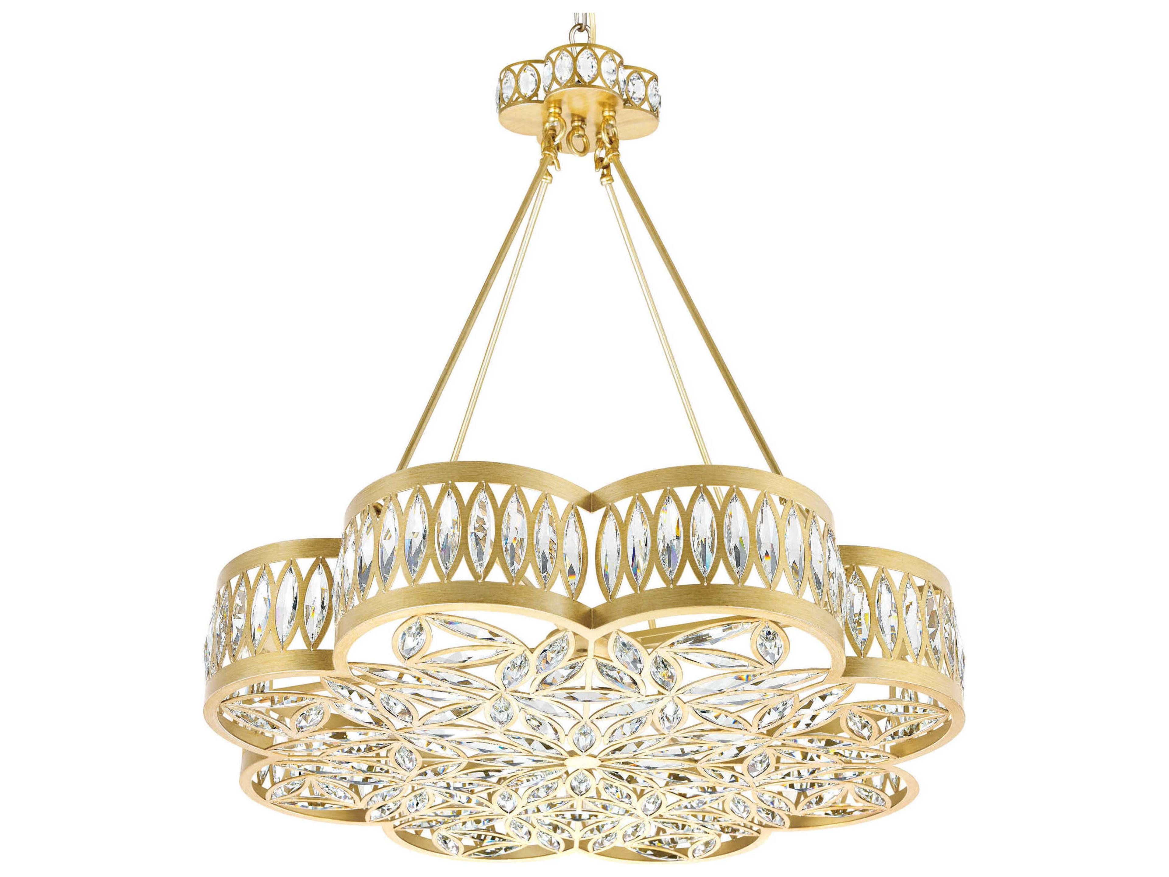 CWI Lighting Nova 8-Light Champagne Gold Traditional Pendant