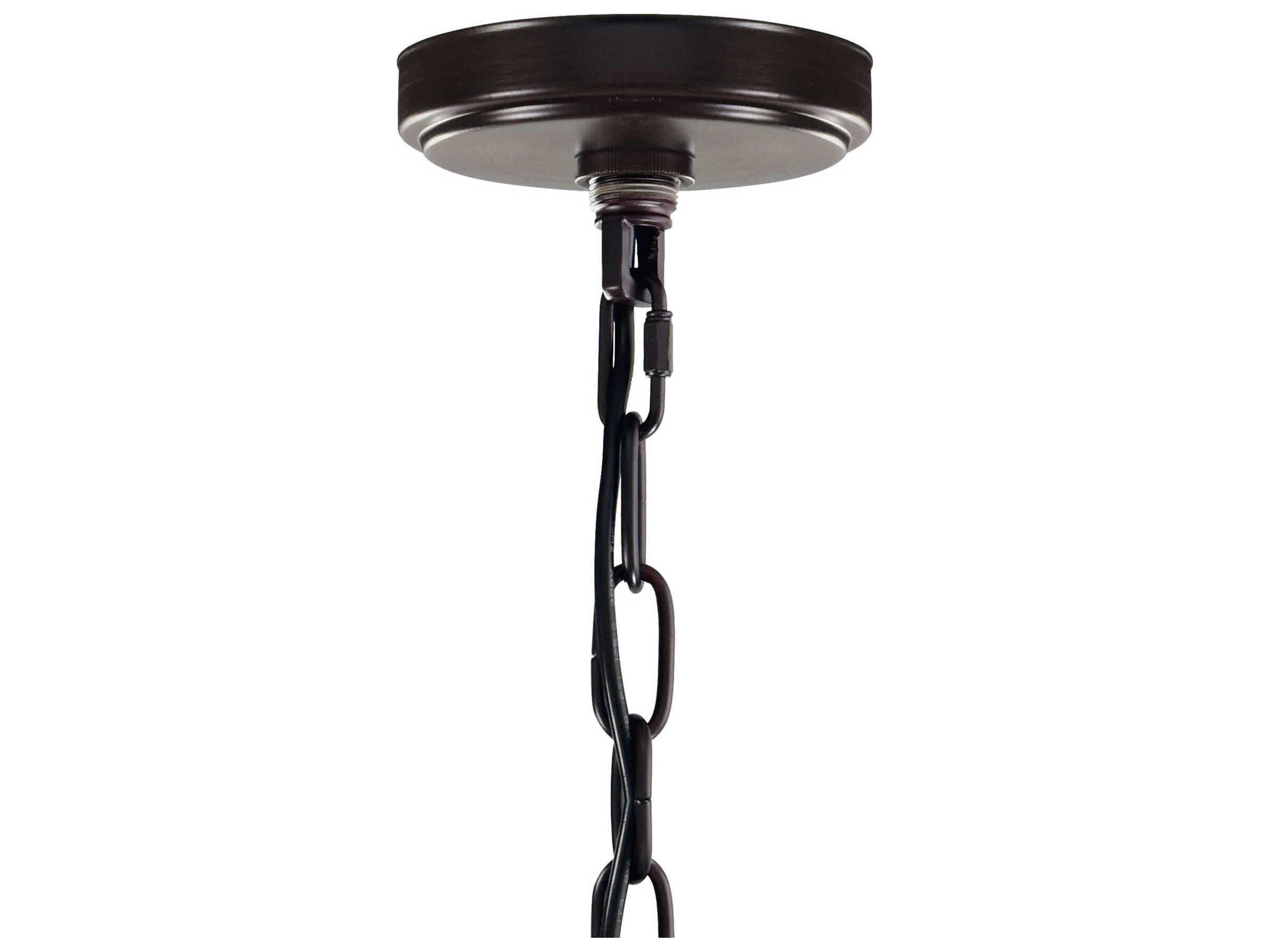 CWI Lighting Litani 1-Light Brown Geometric Mini Pendant