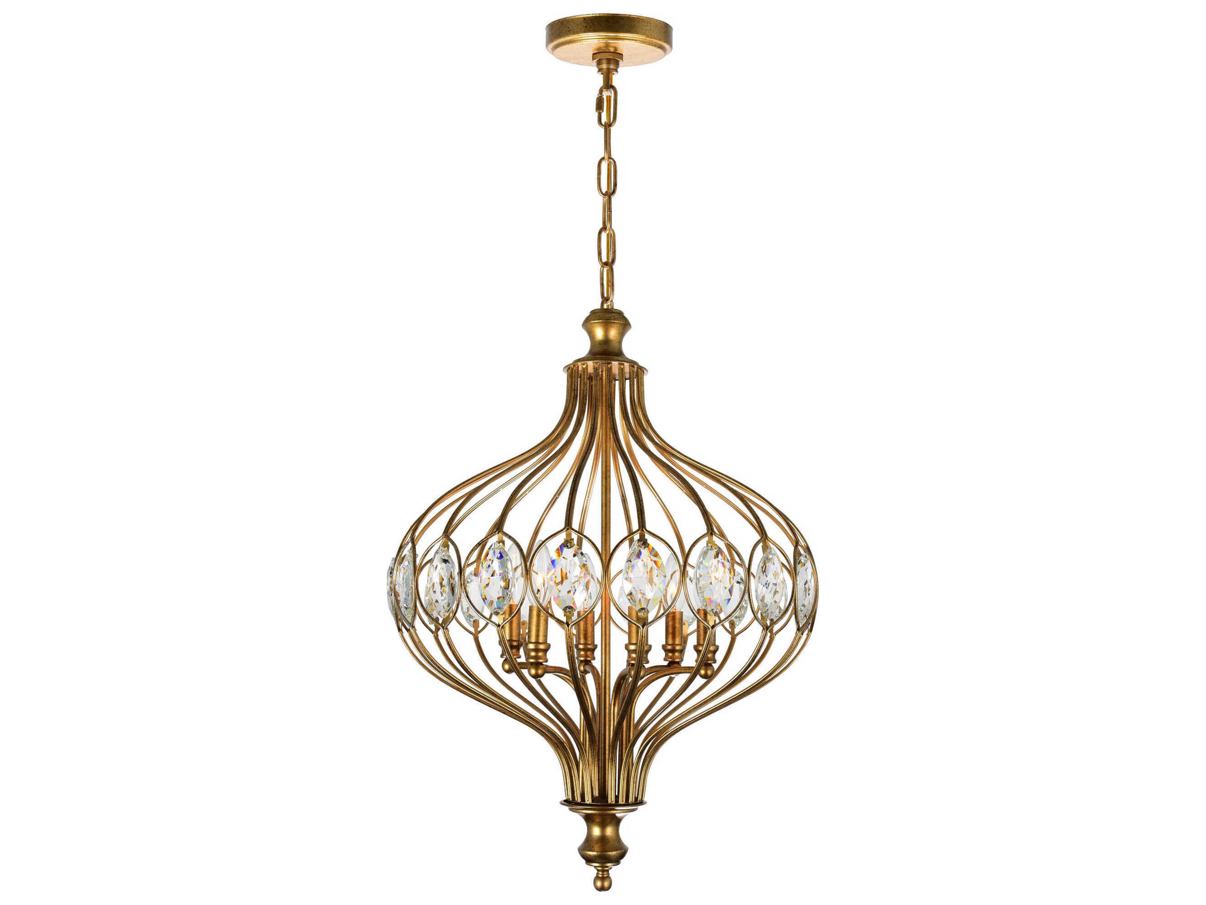 Altair 6-Light Antique Bronze Traditional Pendant