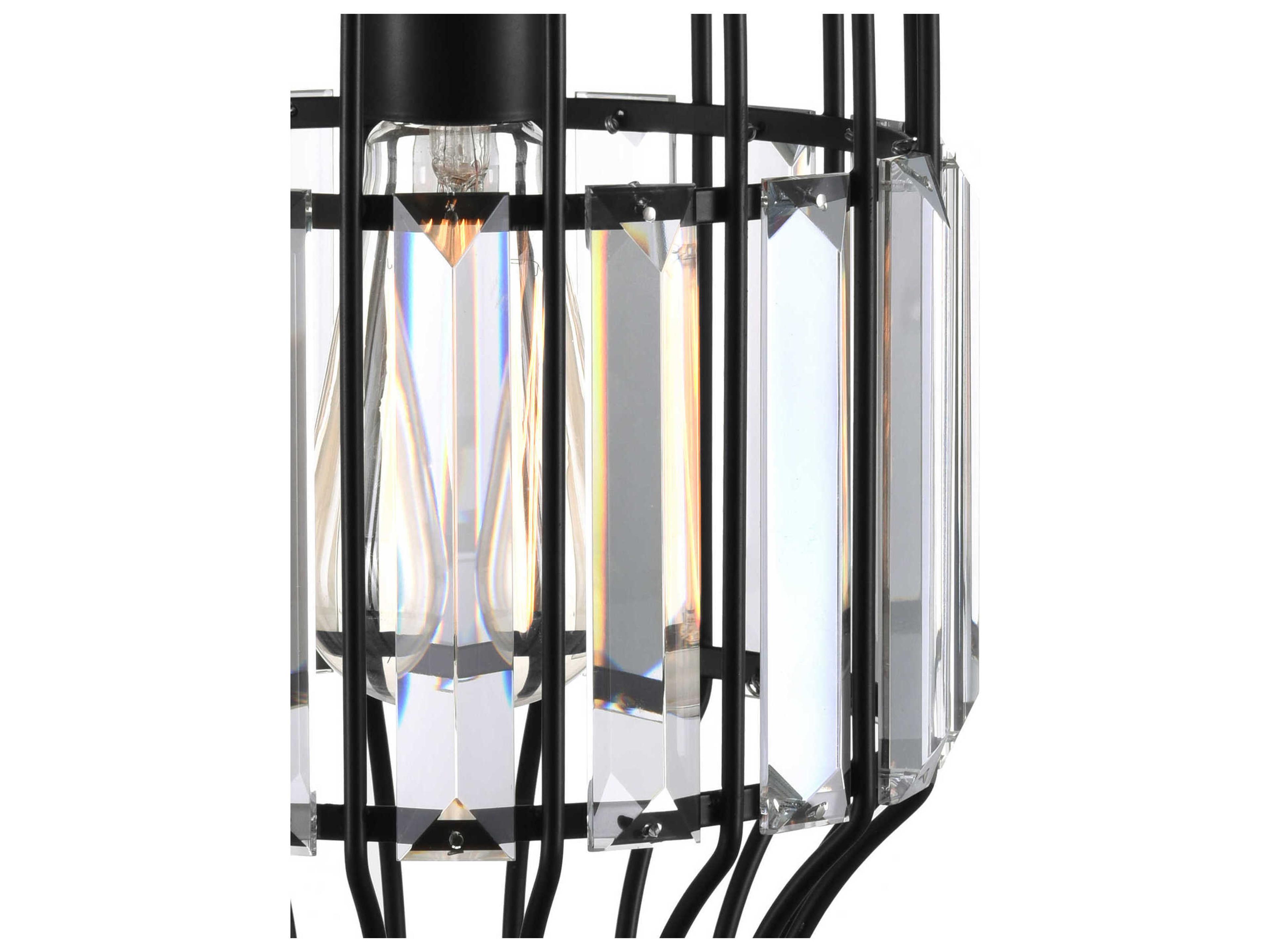 CWI Lighting Alethia 1-Light Black Mini Pendant