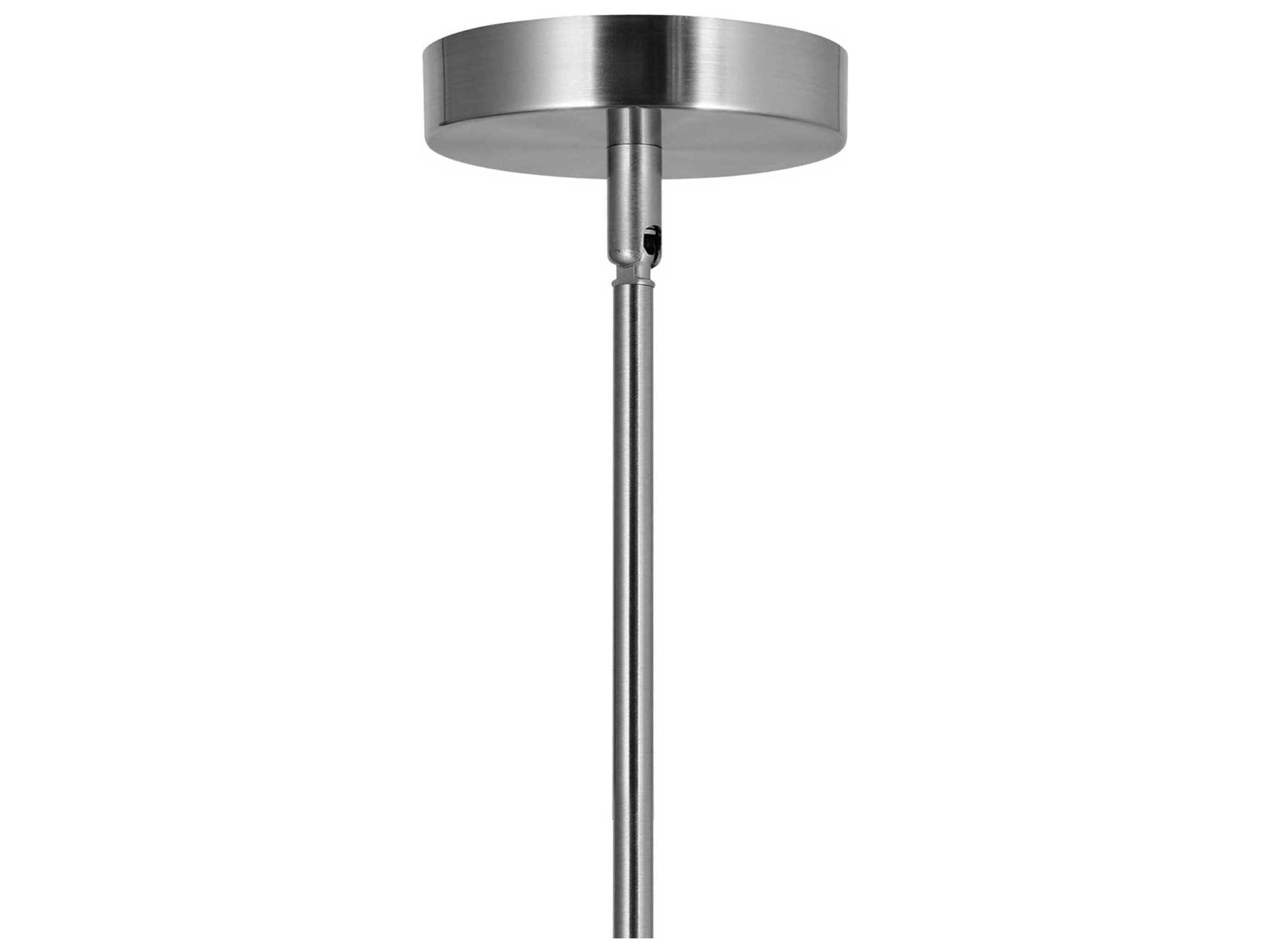 CWI Lighting Elton 1-Light Satin Nickel Cylinder Round Pendant