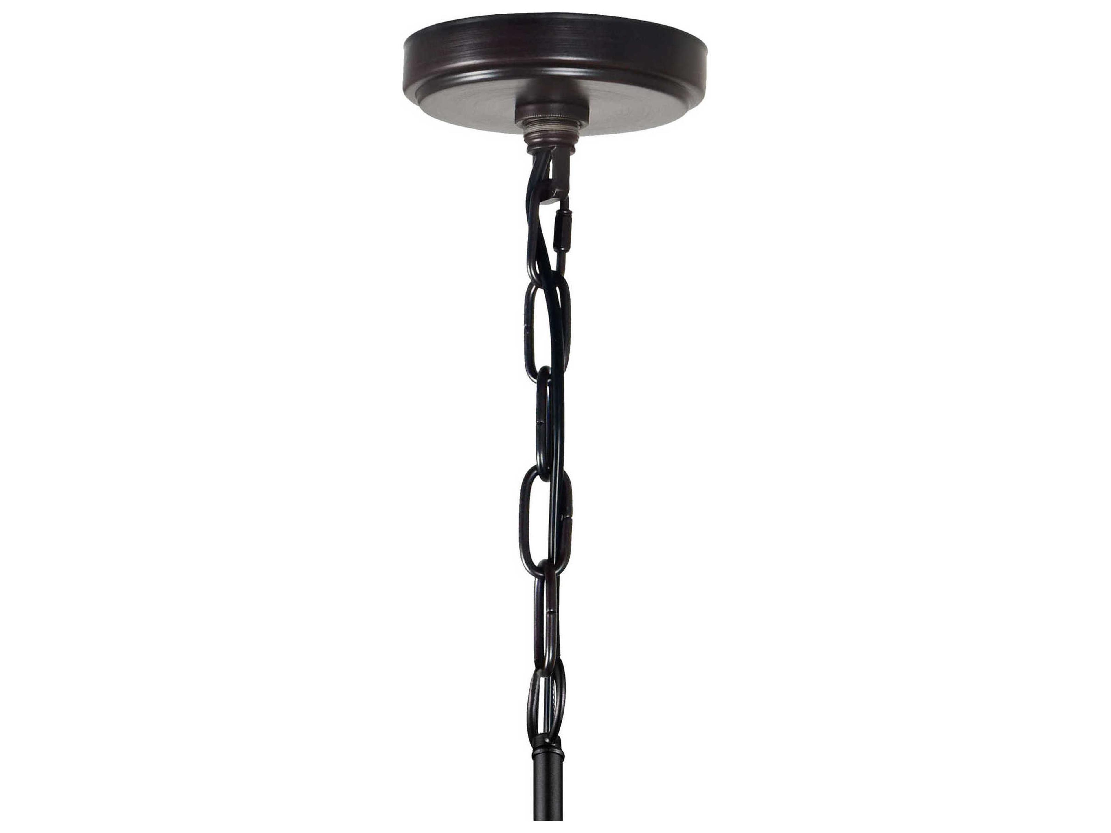 CWI Lighting Parsh 8-Light Pewter Black Drum Tiered Pendant
