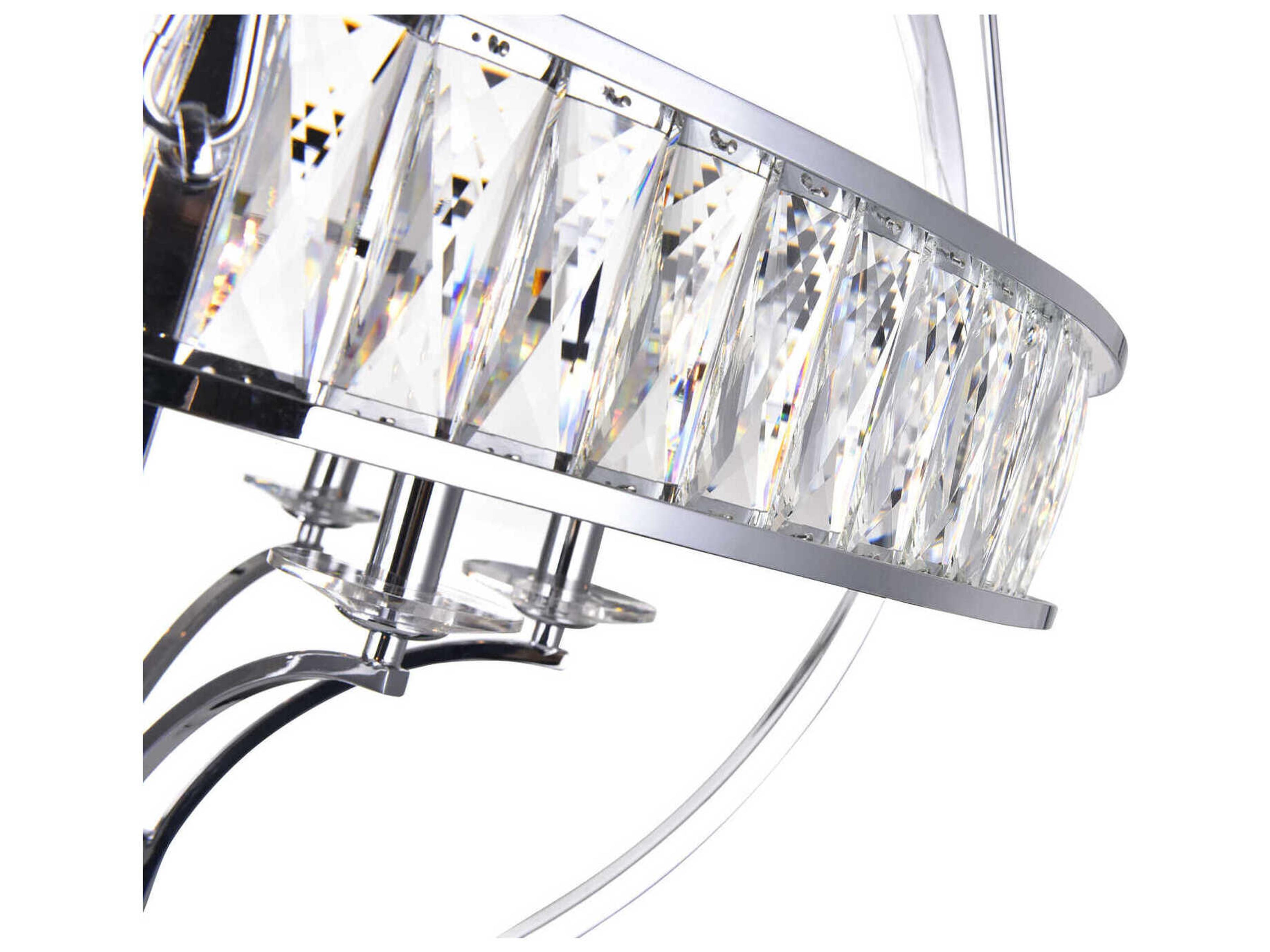 CWI Lighting Arkansas 6-Light Chrome Traditional Globe Chandelier