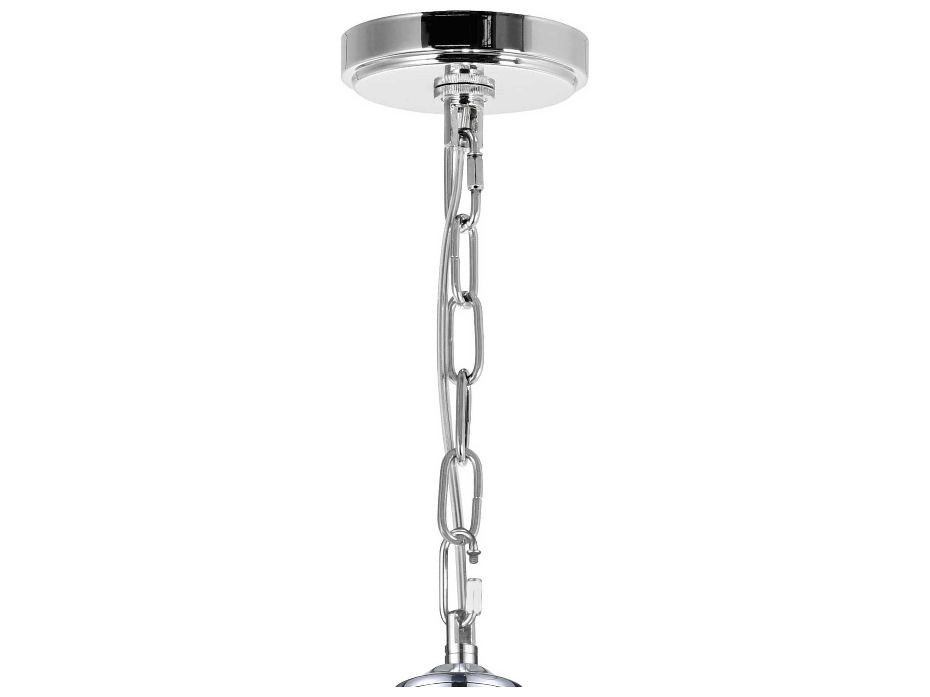 CWI Lighting Esia 4-Light Chrome Candelabra Globe Chandelier