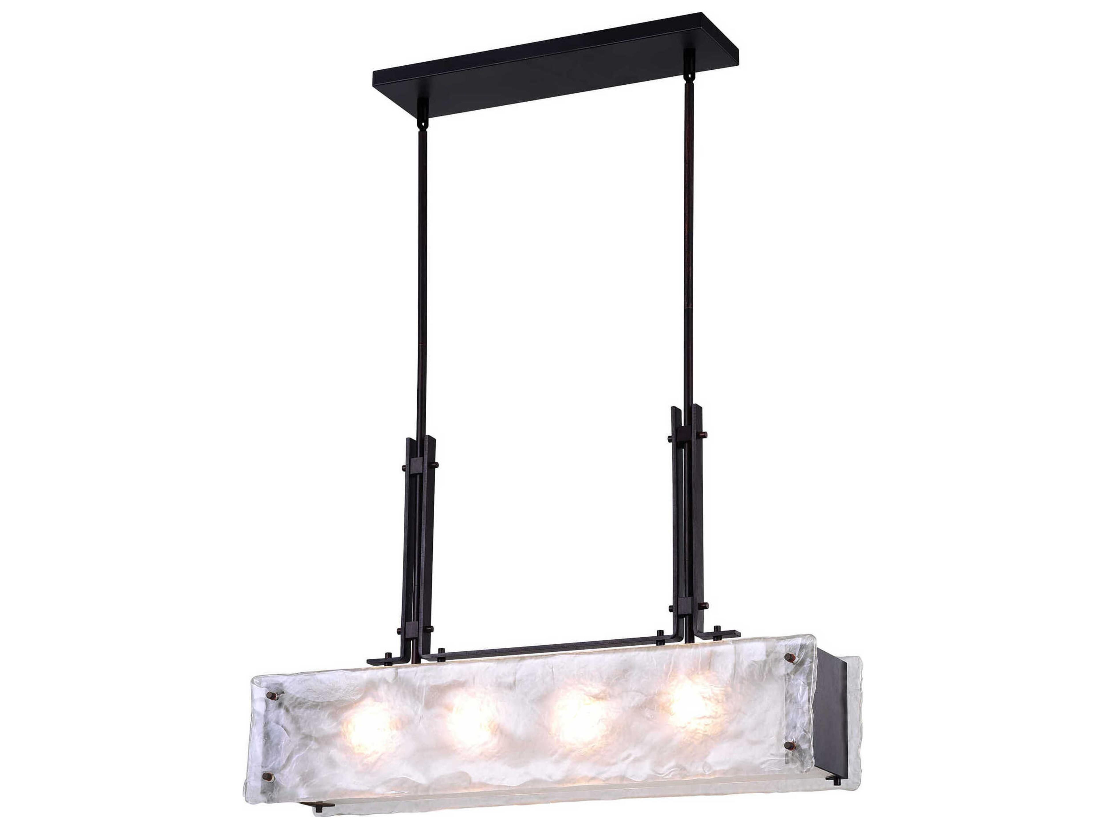 Assunta 4-Light Black Island Pendant