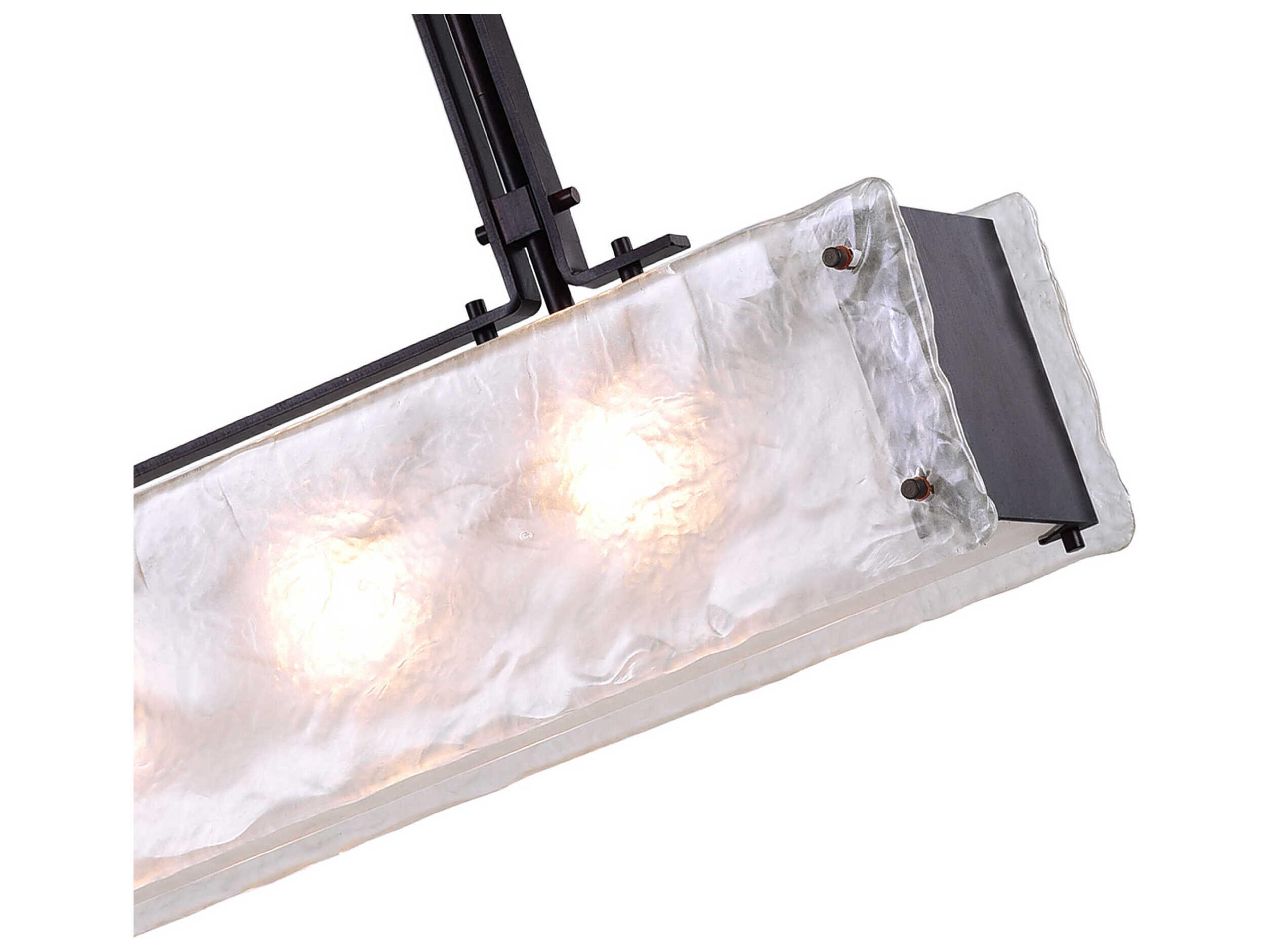 CWI Lighting Assunta 4-Light Black Island Pendant