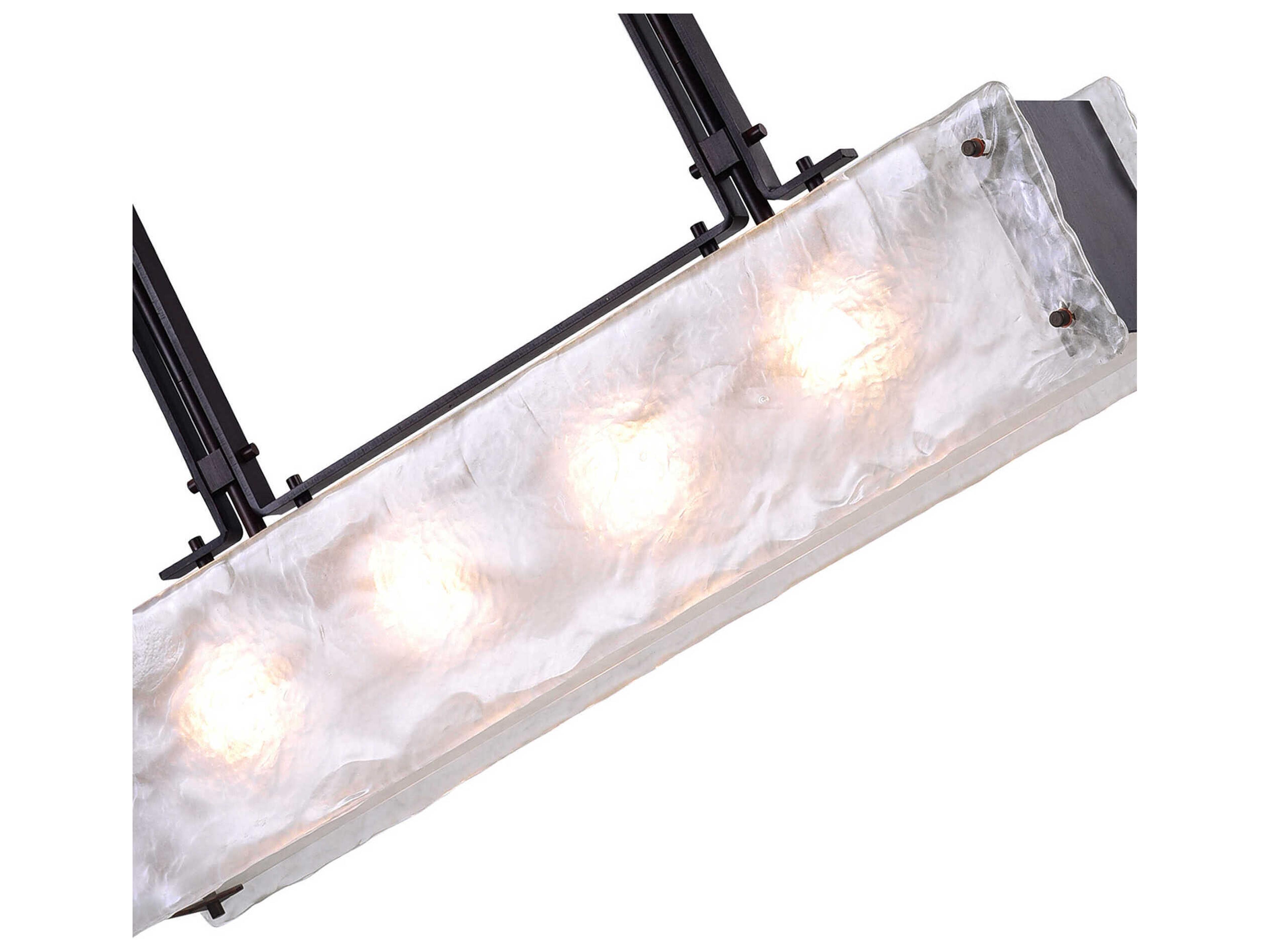 CWI Lighting Assunta 4-Light Black Island Pendant