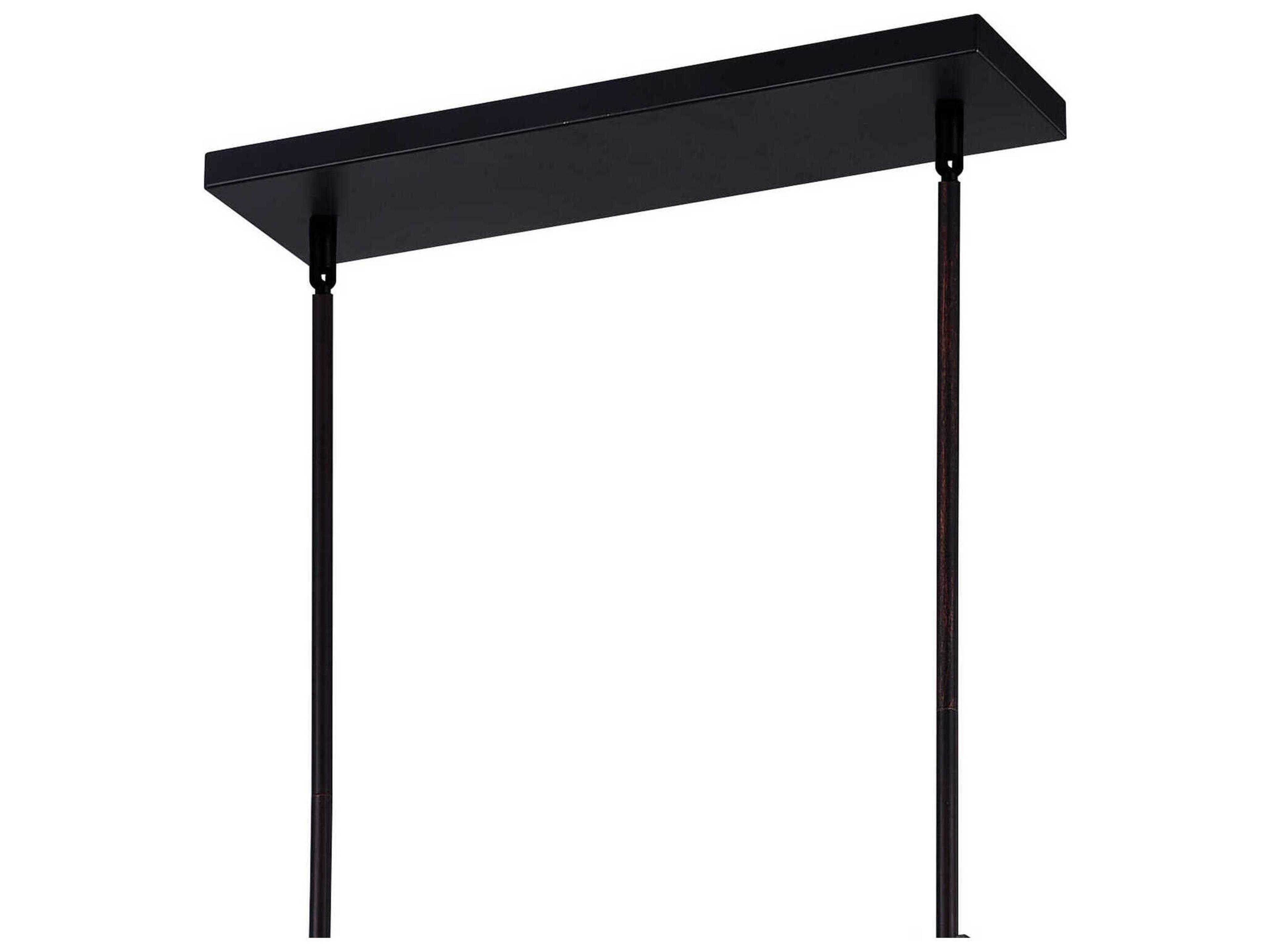 CWI Lighting Assunta 4-Light Black Island Pendant