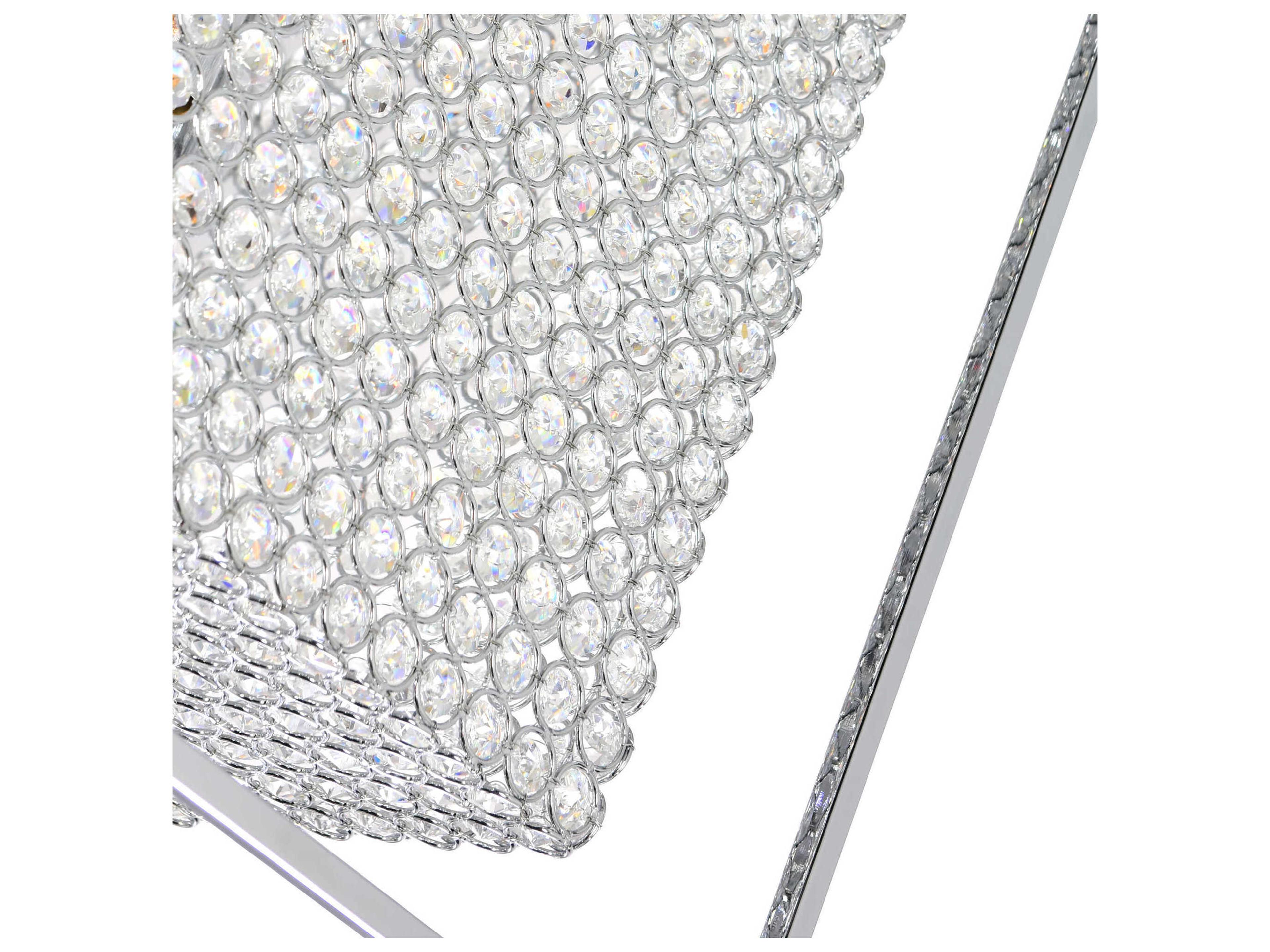 CWI Lighting Cube 11-Light Chrome Pendant