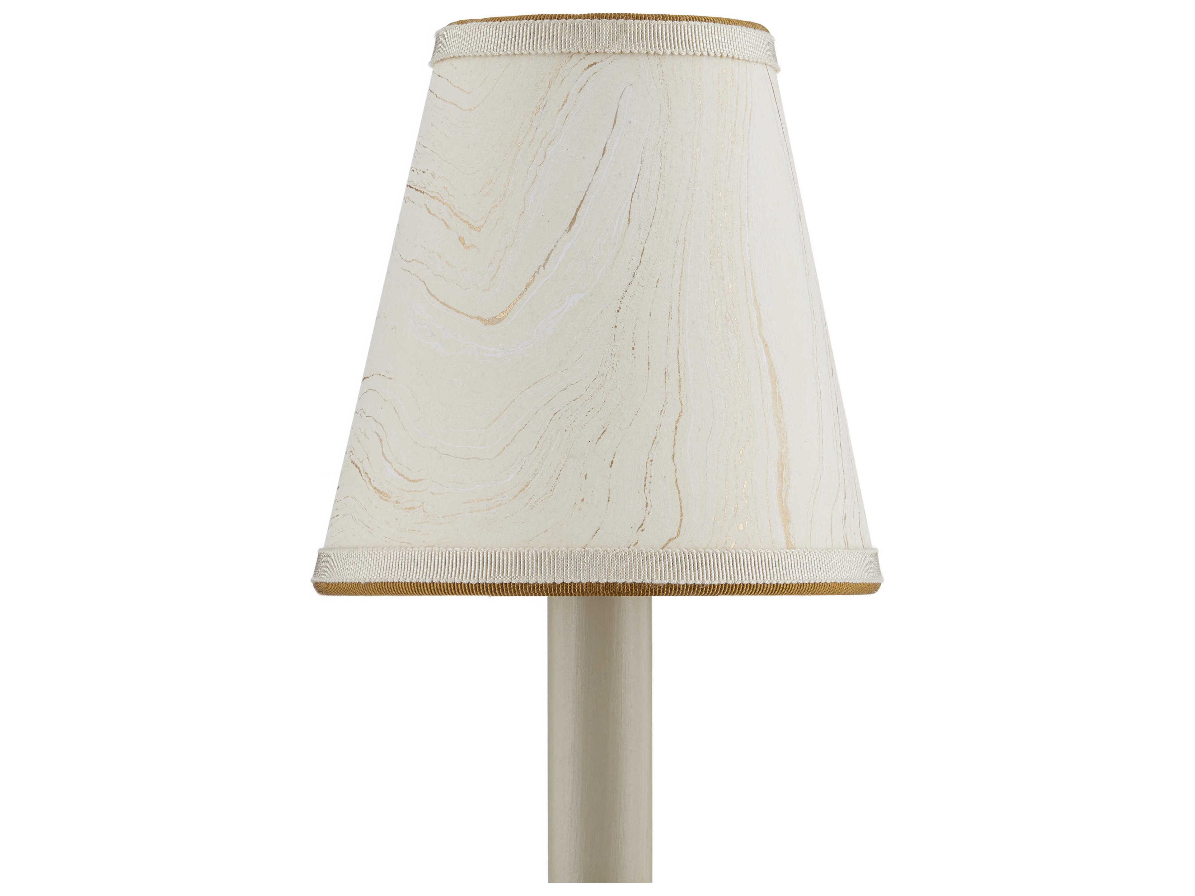 Currey & Company Marble Paper Tapered Chandelier Shade