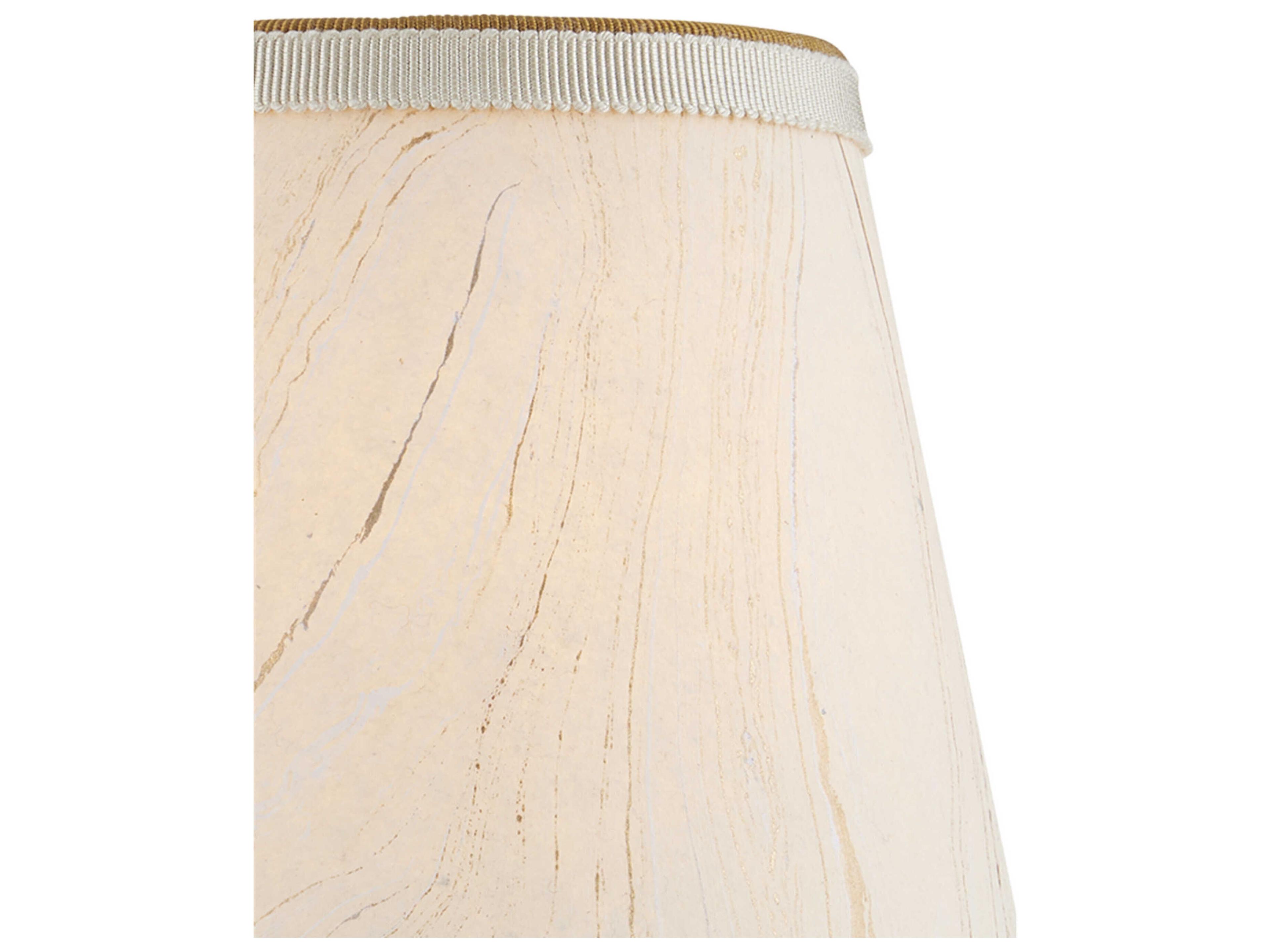Currey & Company Marble Paper Tapered Chandelier Shade
