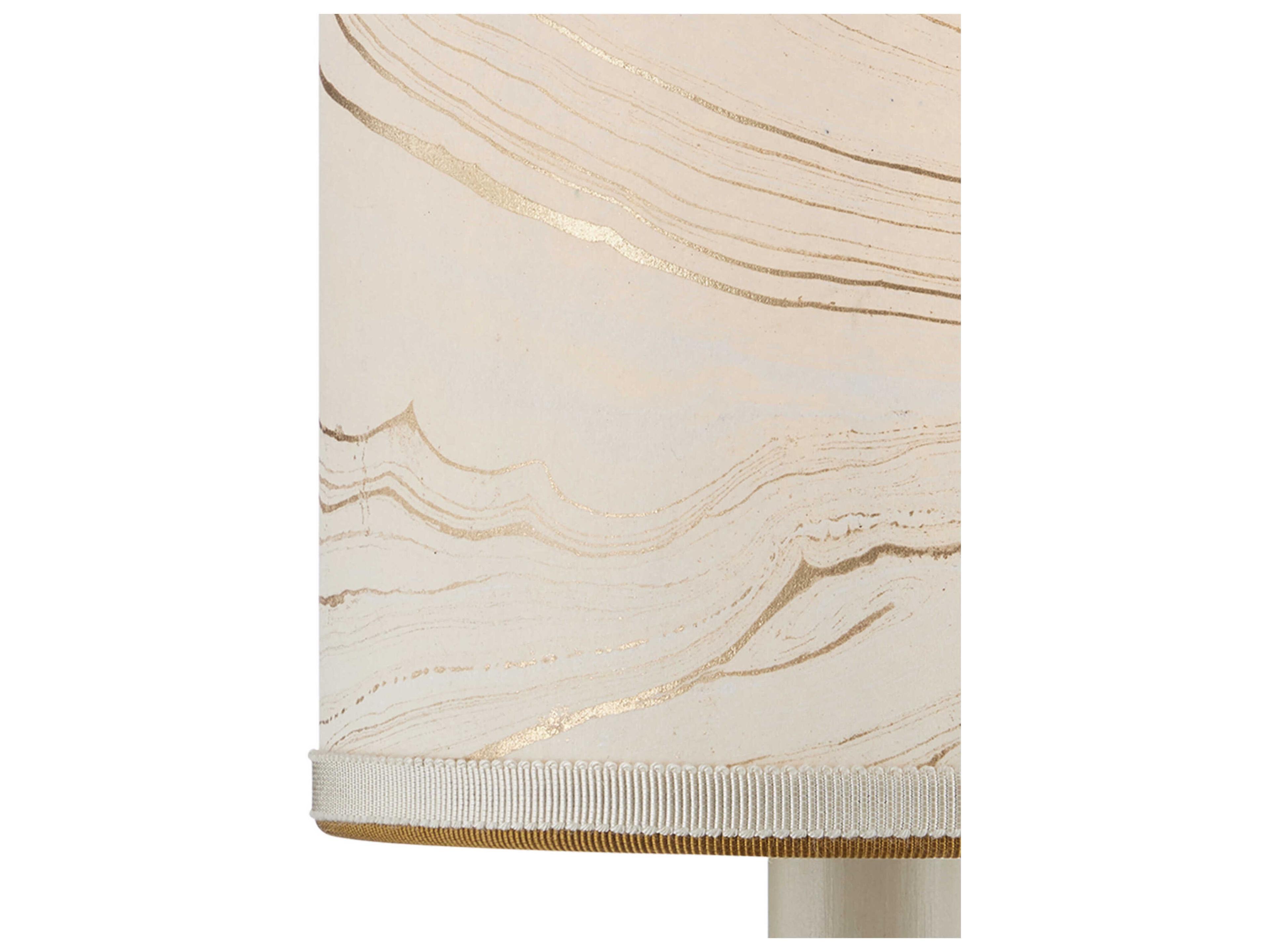 Currey & Company Marble Paper Tapered Chandelier Shade